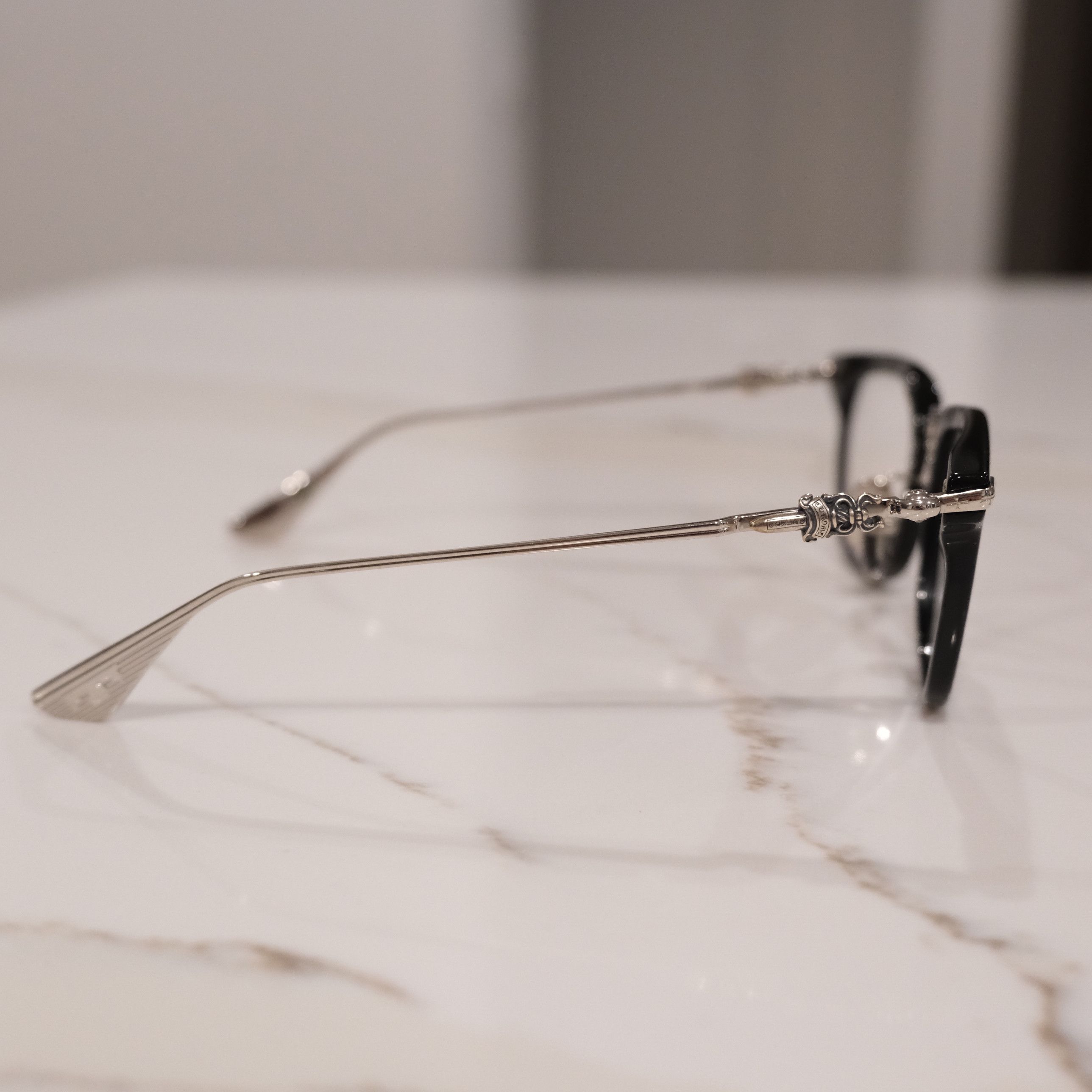 Chrome Hearts CHROME HEARTS CLOACO BLACK & SILVER GLASSES Size ONE SIZE - 7 Thumbnail