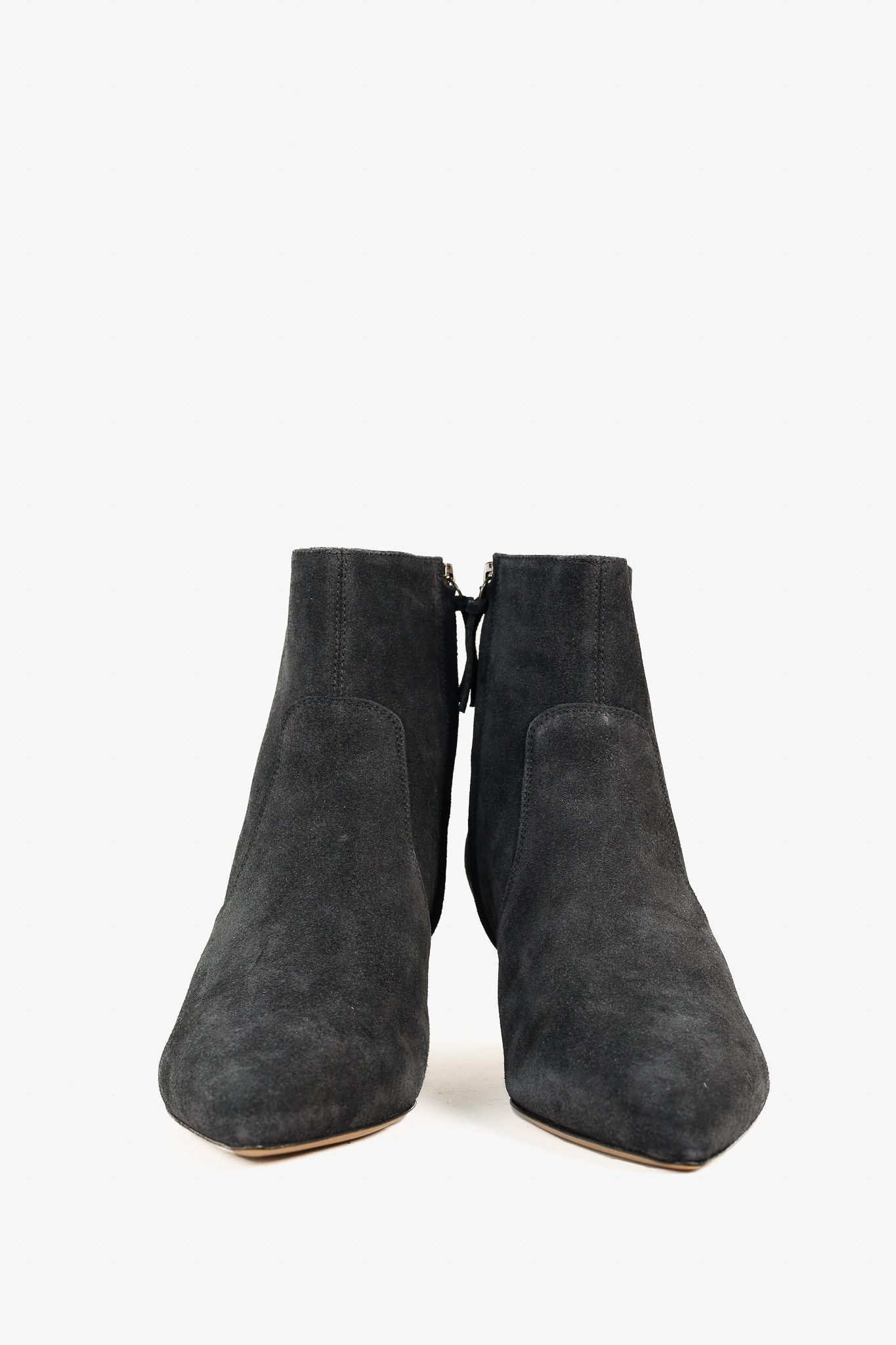 Isabel Marant Isabel Marant Derst Faded Black Velvet Suede Zip Ankle Boots Size US 8.5 / IT 38.5 - 2 Thumbnail