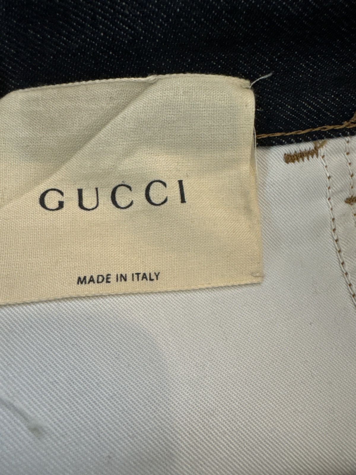 Gucci Dark Straight Denim w/ Patch Size US 32 / EU 48 - 9 Thumbnail
