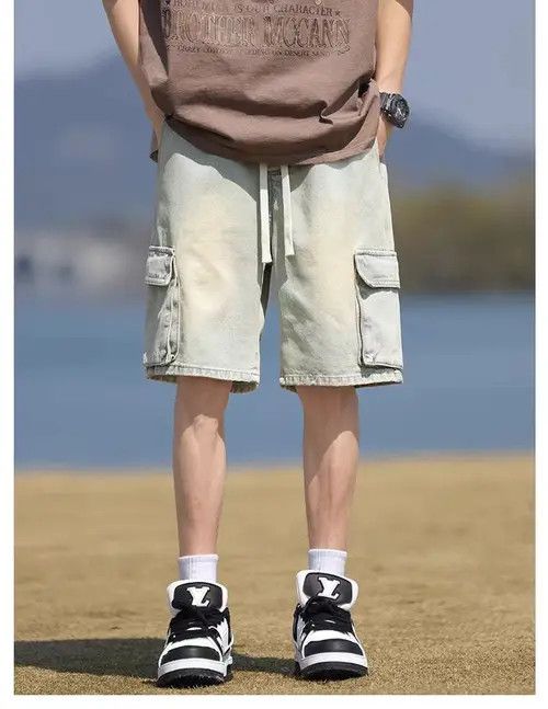 Japanese Brand Kihara x Aika Street Vintage Loose Fit Denim Shorts Size US 31 - 4 Thumbnail