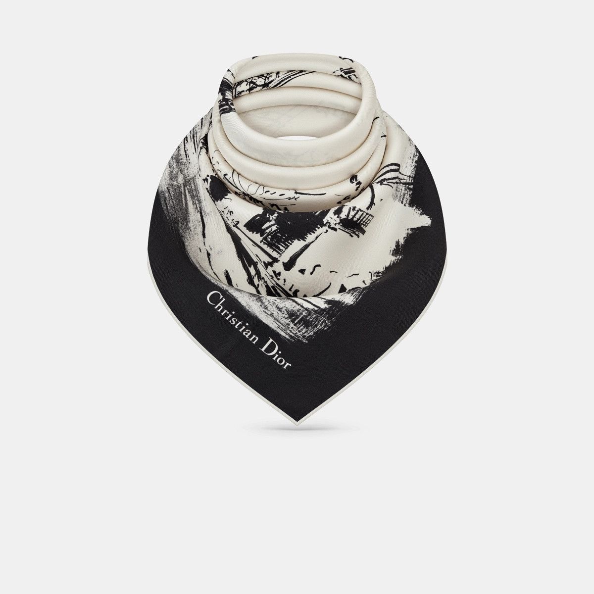 Dior o1bcso1str0226 Size:OS/90 Square Scarf in Black Size ONE SIZE - 3 Thumbnail