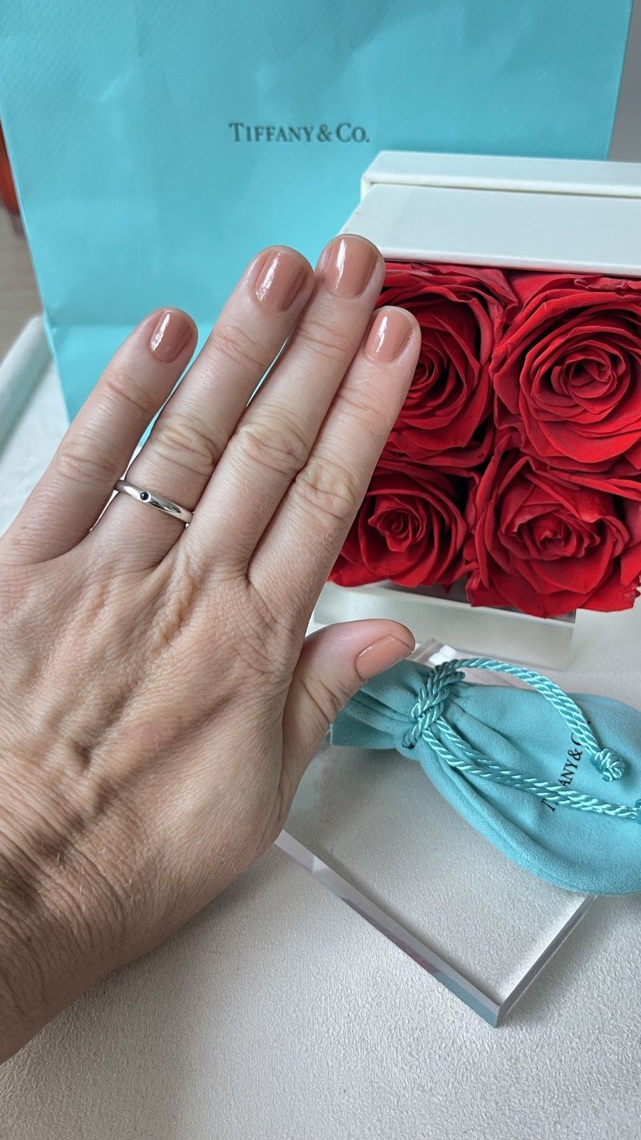 Tiffany & Co. Tiffany & Co Silver Peretti Blue Sapphire Ring 5 NEW $450 Size ONE SIZE - 1 Thumbnail