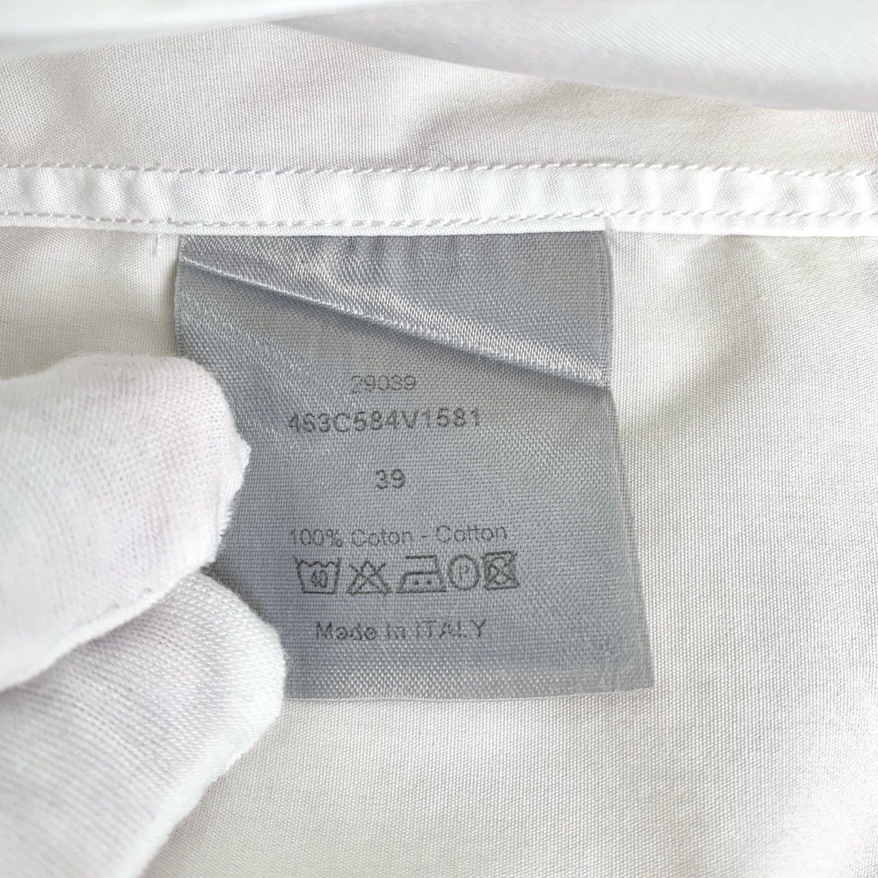 Dior Dior Shirt White Cotton Long-Sleeve (Size 39) Size S / US 4 / IT 40 - 3 Thumbnail
