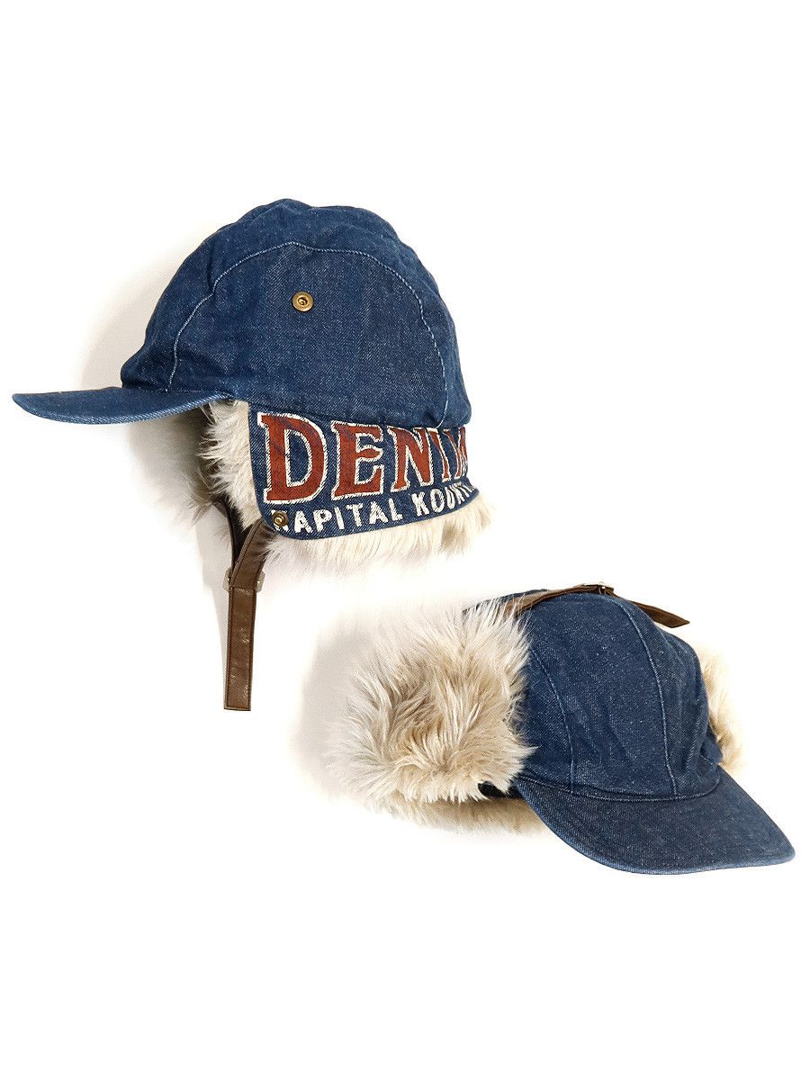 Kapital Kapital 11.5oz Denim Laundry Hunter Cap Size ONE SIZE - 1 Preview