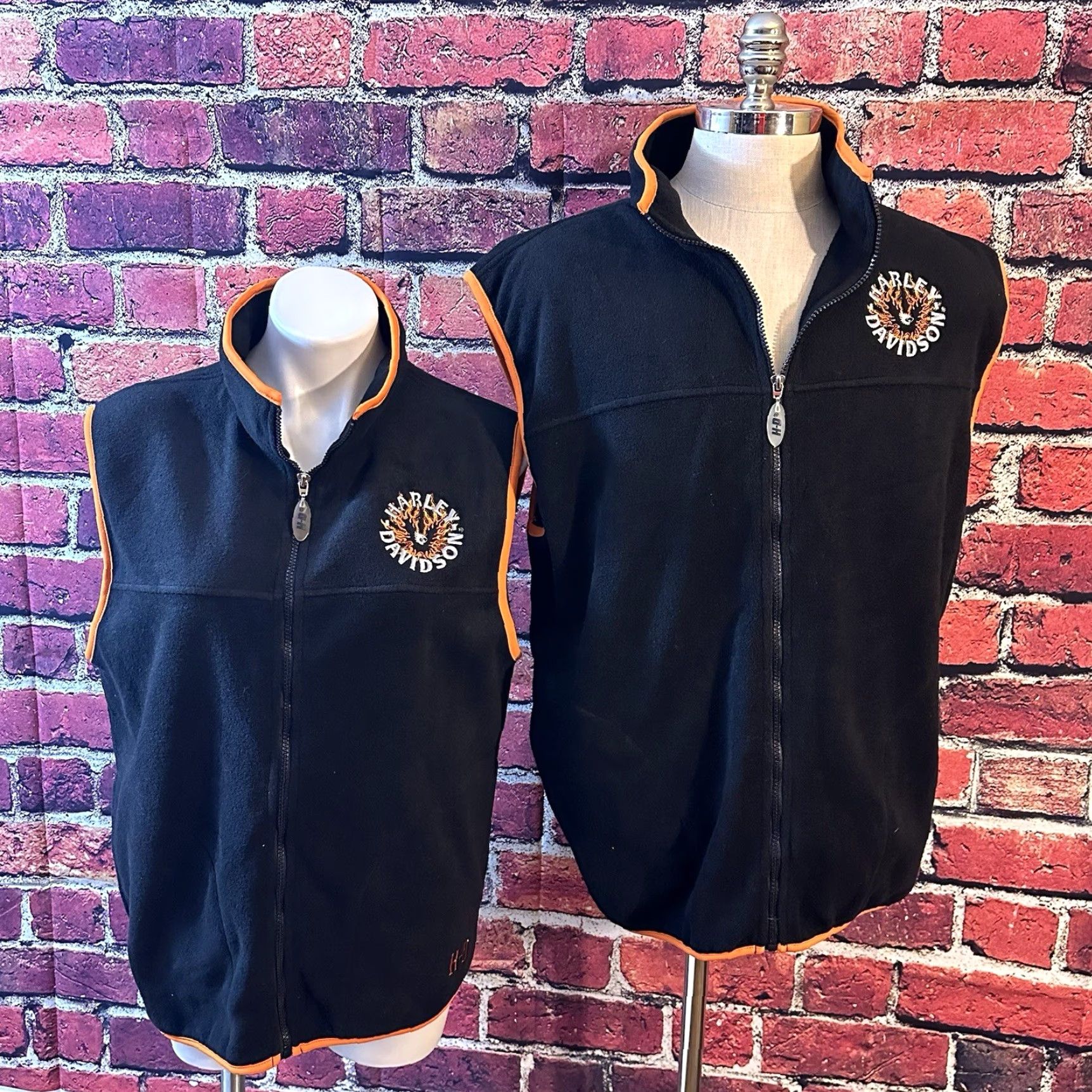 Harley Davidson Harley-Davidson Motorcycle Vest Unisex Adults XL His Hers Matching M Size US XL / EU 56 / 4 - 2 Thumbnail