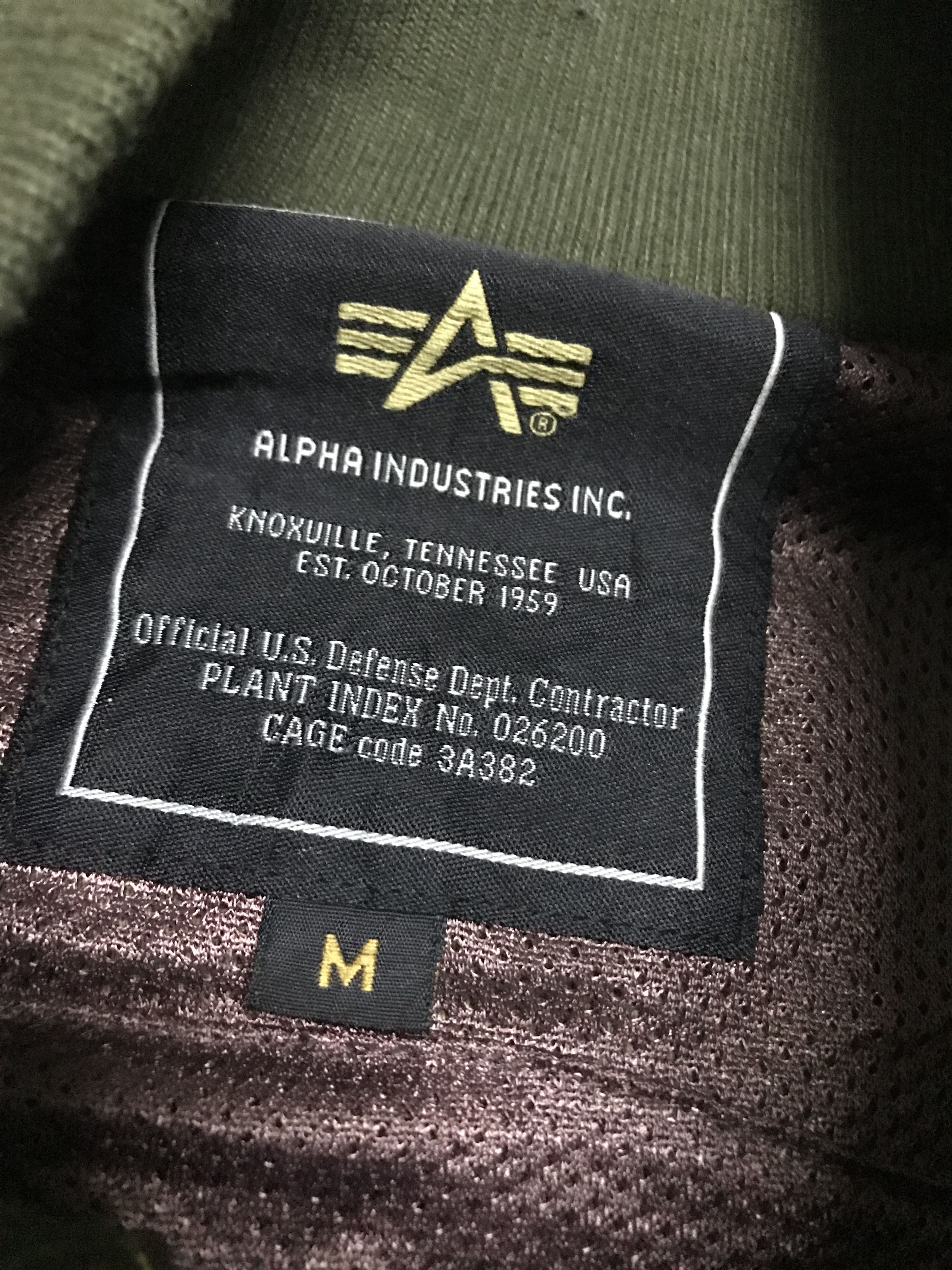 Alpha Industries Alpha Industries U.S Airforce Size US M / EU 48-50 / 2 - 4 Thumbnail