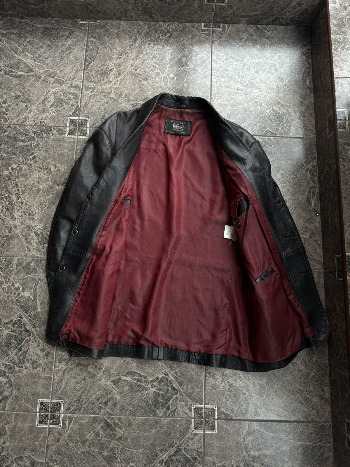 Genuine Leather Vintage Redskins Leather Men’s Coat Jacket 90s Sz L Size US L / EU 52-54 / 3 - 8 Thumbnail