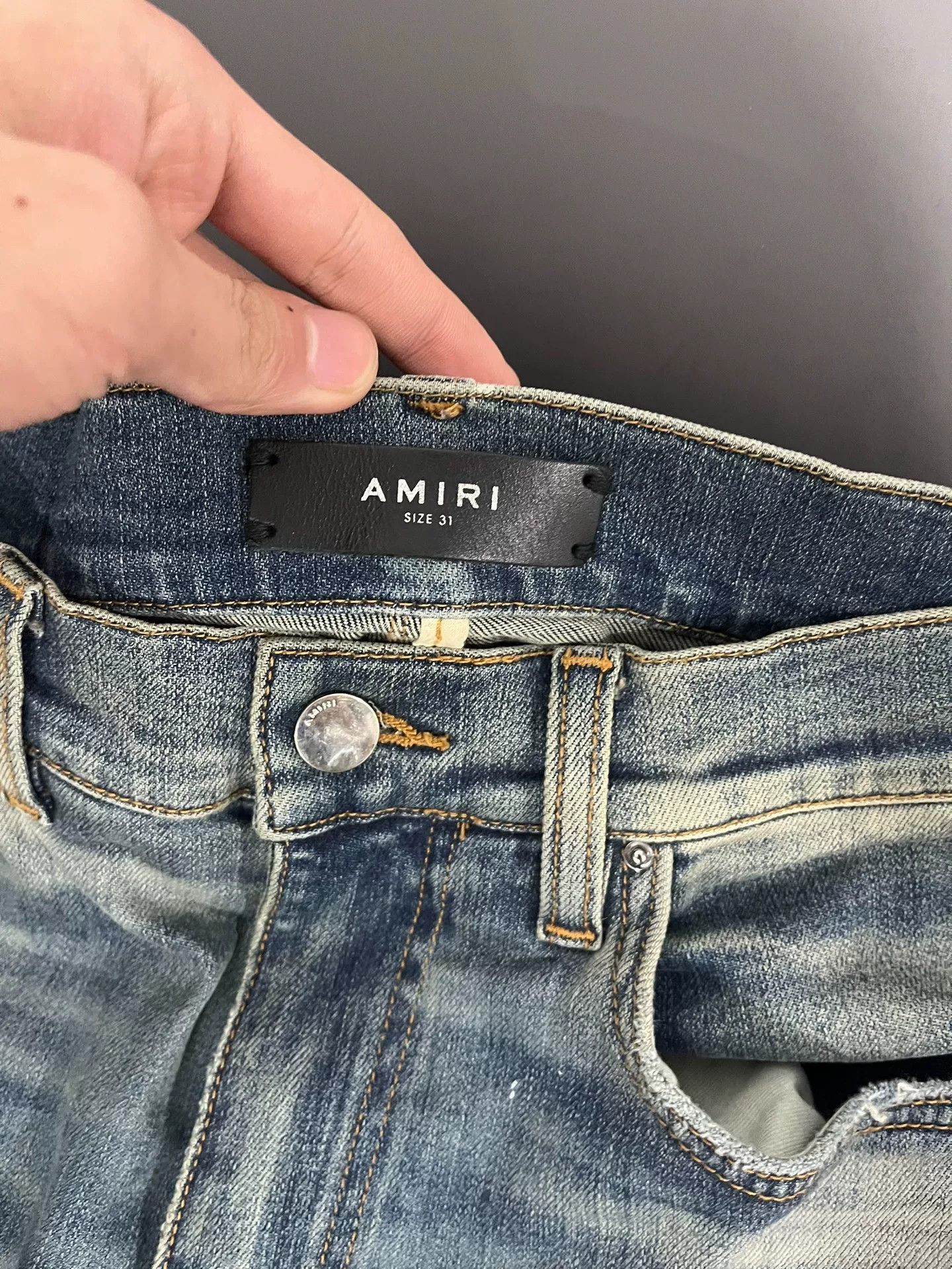 Amiri amiri print badge denim jeans Size US 30 / EU 46 - 3 Thumbnail