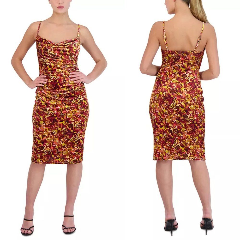 Laundry by Shelli Segal NWT New $138 Laundry By Shelli Segal Cowl-Neck Slip Dress S Size L / US 10 / IT 46 - 1 Thumbnail