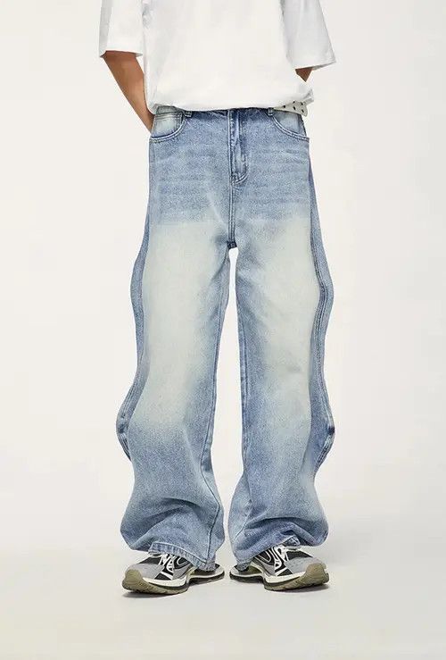 Jean Unisex Vintage Washed Blue Denim Size US 29 - 1 Thumbnail