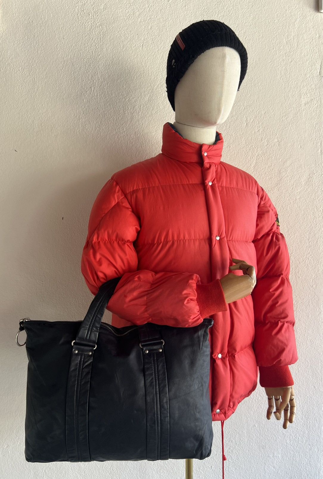 Leather Vintage 90s Martine Sitbon Distressed Patina Leather Bag Size ONE SIZE - 1 Thumbnail