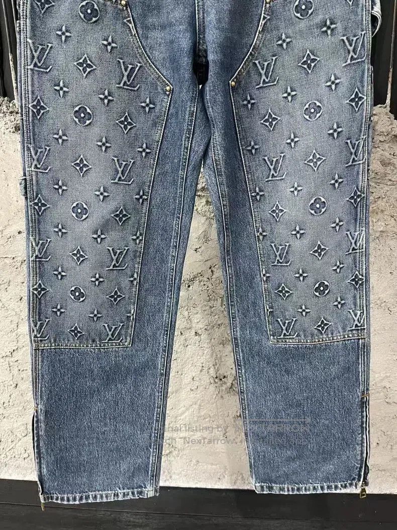 Louis Vuitton Louis Vuitton Blue Denim Lumber Pants. Size US 30 / EU 46 - 4 Thumbnail