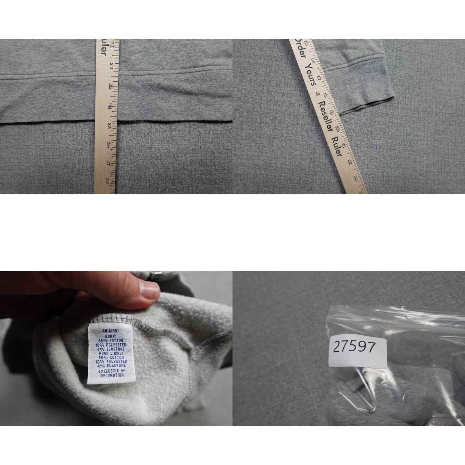 Polo Ralph Lauren Polo Ralph Lauren Hoodie Mens XL Gray Full Zip Fleece Stretch Pockets Logo Size US XL / EU 56 / 4 - 8 Thumbnail