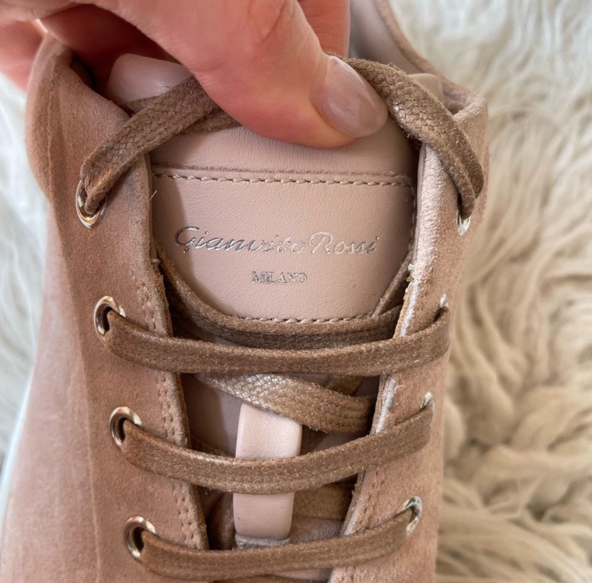 Gianvito Rossi Gianvito Rossi Men’s Suede Pink Low Top Sneakers EUC 43 Size US 10 / EU 43 - 8 Thumbnail