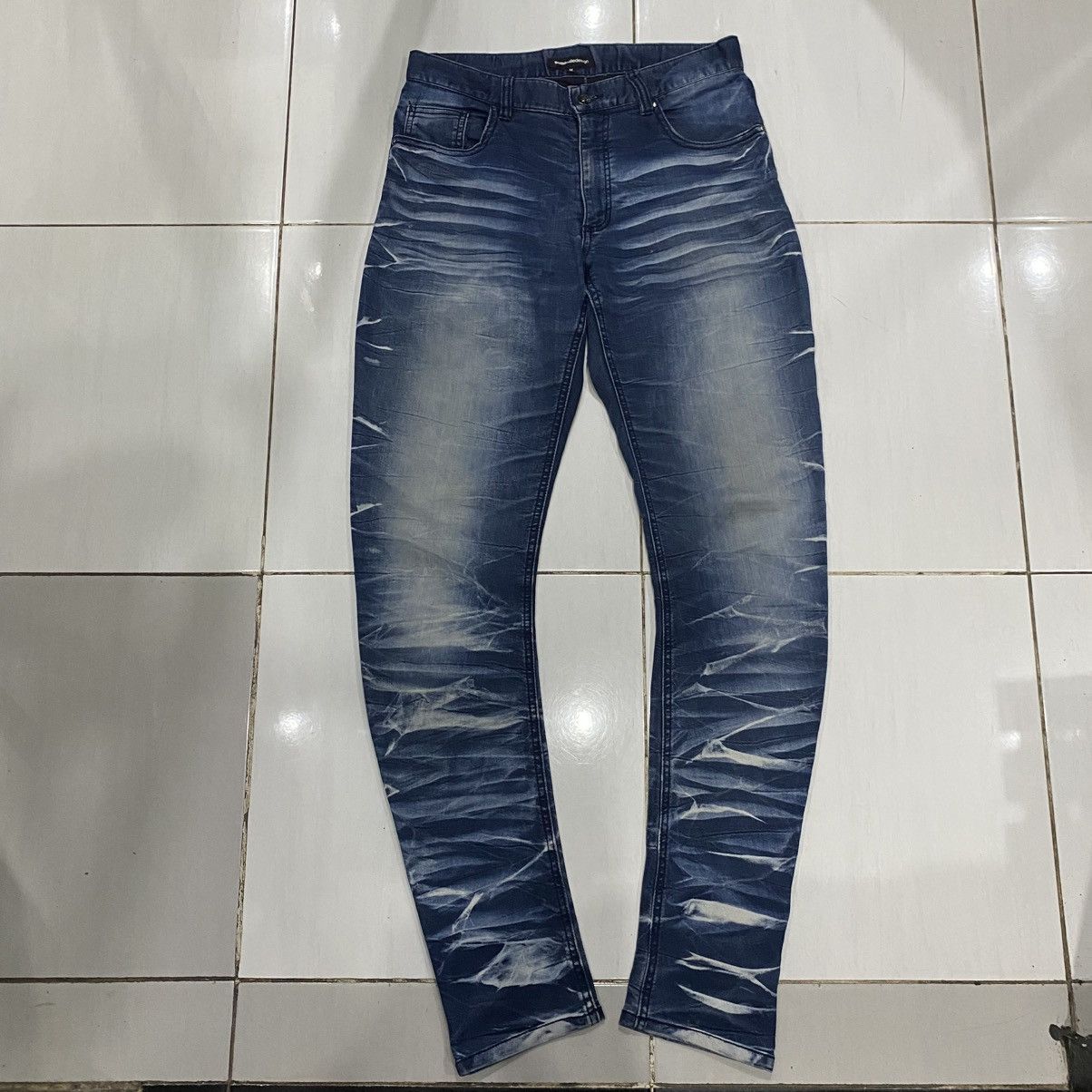 Japanese Brand × semanticdesign 🇯🇵 Semantic Design Jeans Whiskered tiger stripe wax design Size US 30 / EU 46 - 1 Thumbnail