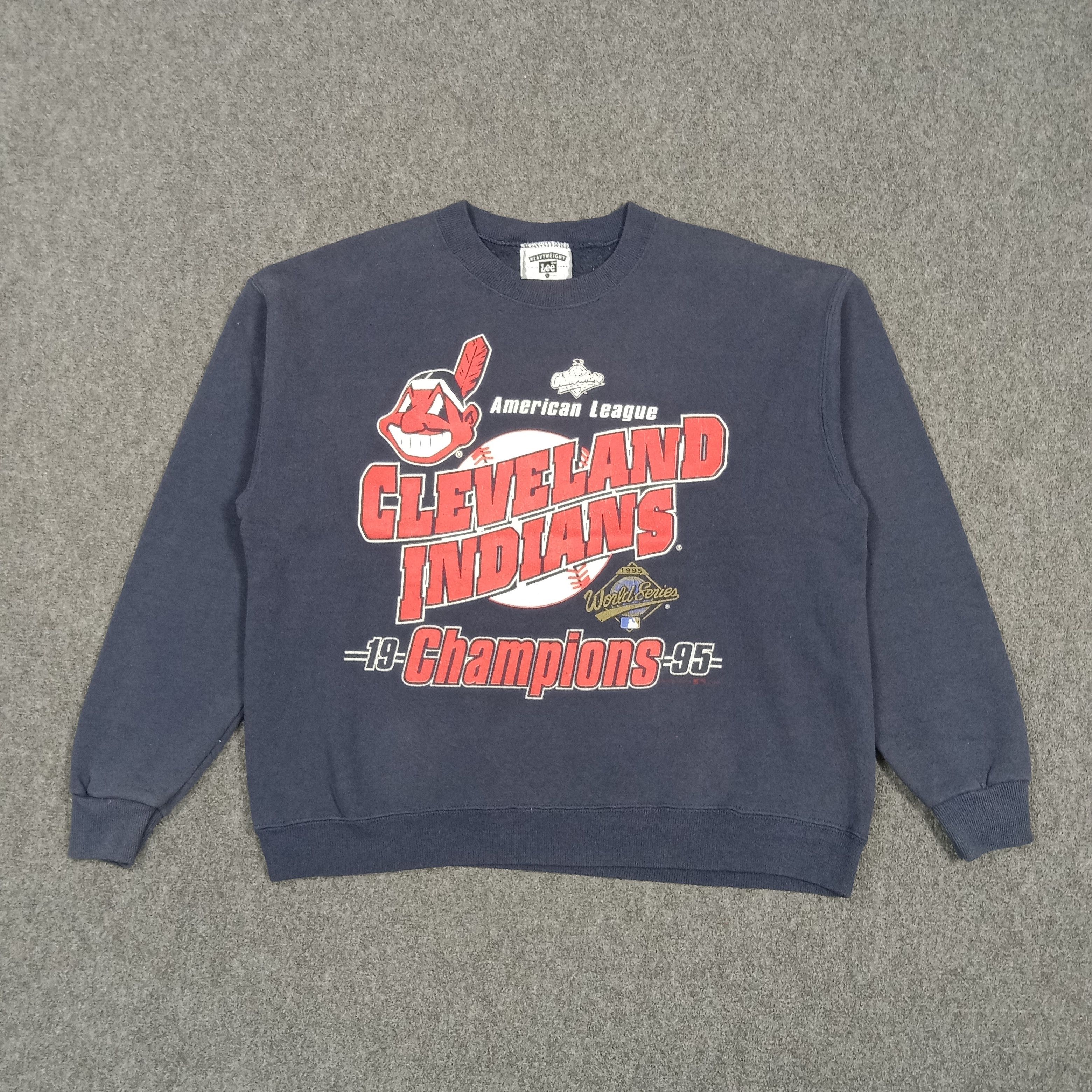 Lee 90's Cleveland Indians World NFL Sweatshirt C287N12 Size US L / EU 52-54 / 3 - 1 Thumbnail