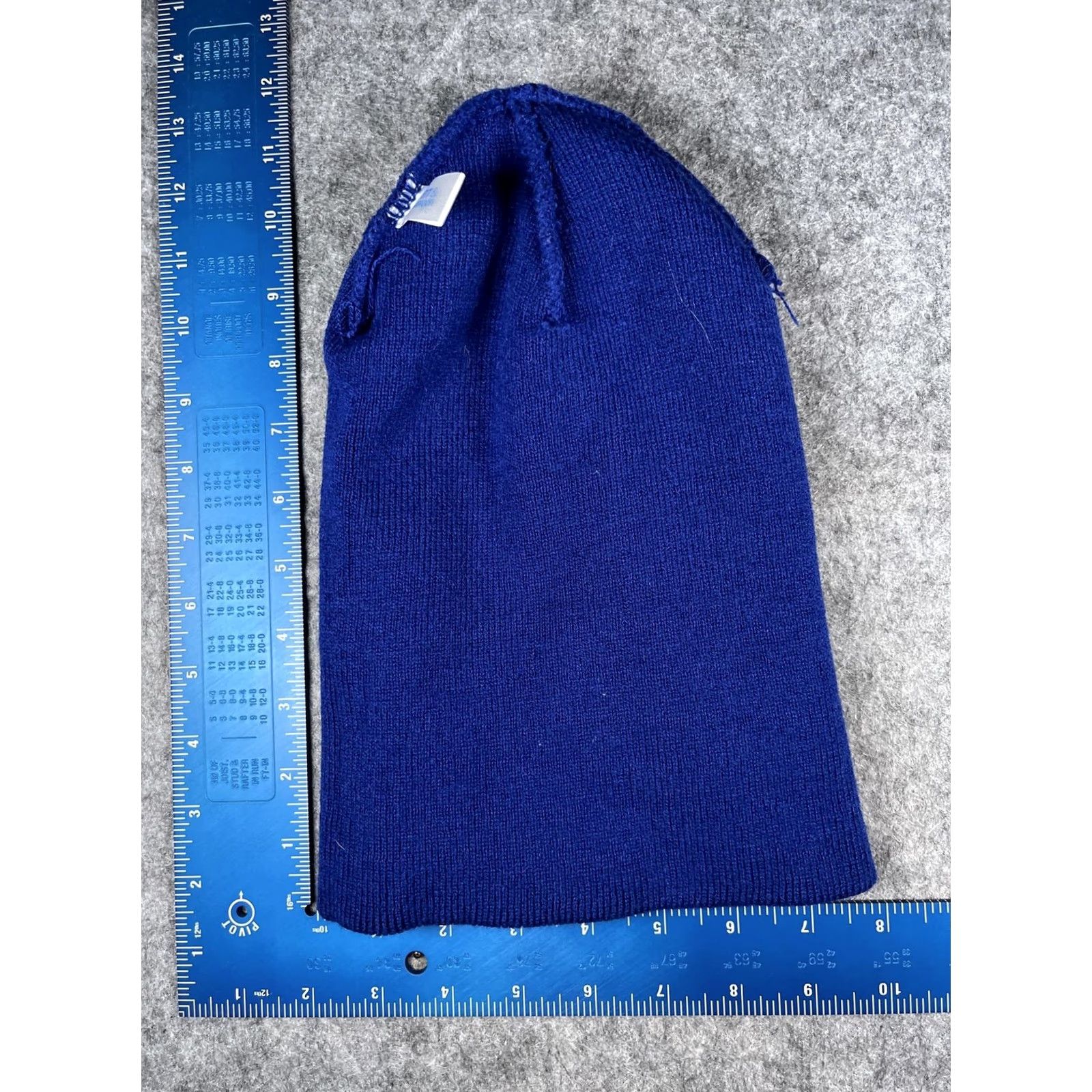 Port & Company Port & Company Beanie Hat Mens One Size Blue Y Logo Knit Winter Stretch Solid Acrylic Size ONE SIZE - 6 Thumbnail