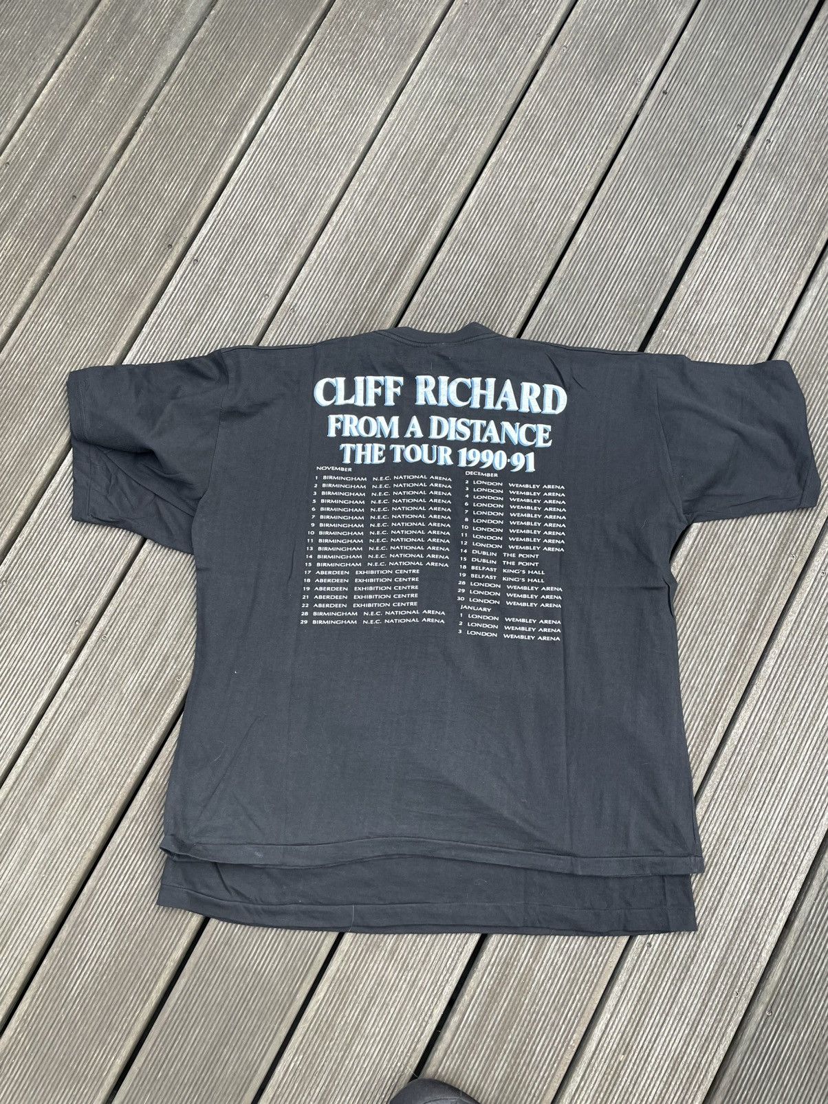 Band Tees Vintage Cliff Richard Set Tour Shirts 1990-1992 Size US XL / EU 56 / 4 - 8 Thumbnail