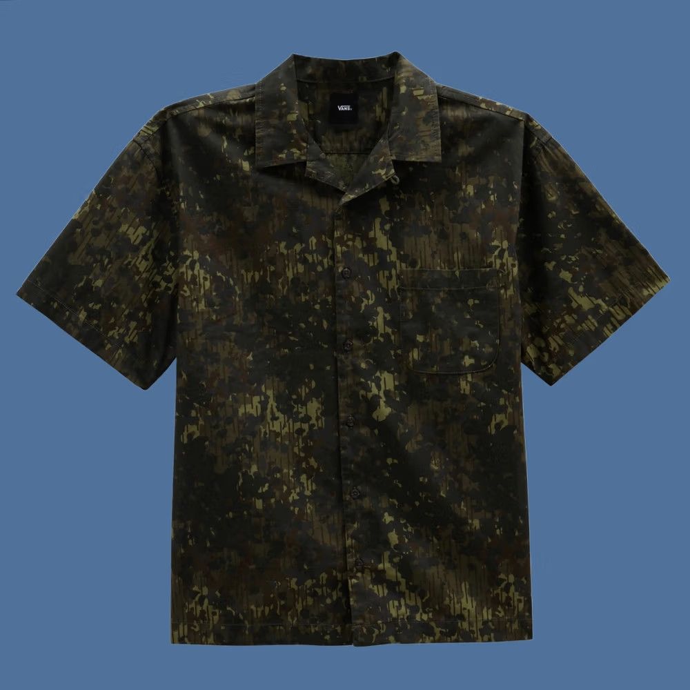 Vans Vans Bishop Woven Shirt Mens Medium Grapeleaf/Loden Green Short Sleeve Button-Up Size US M / EU 48-50 / 2 - 1 Preview