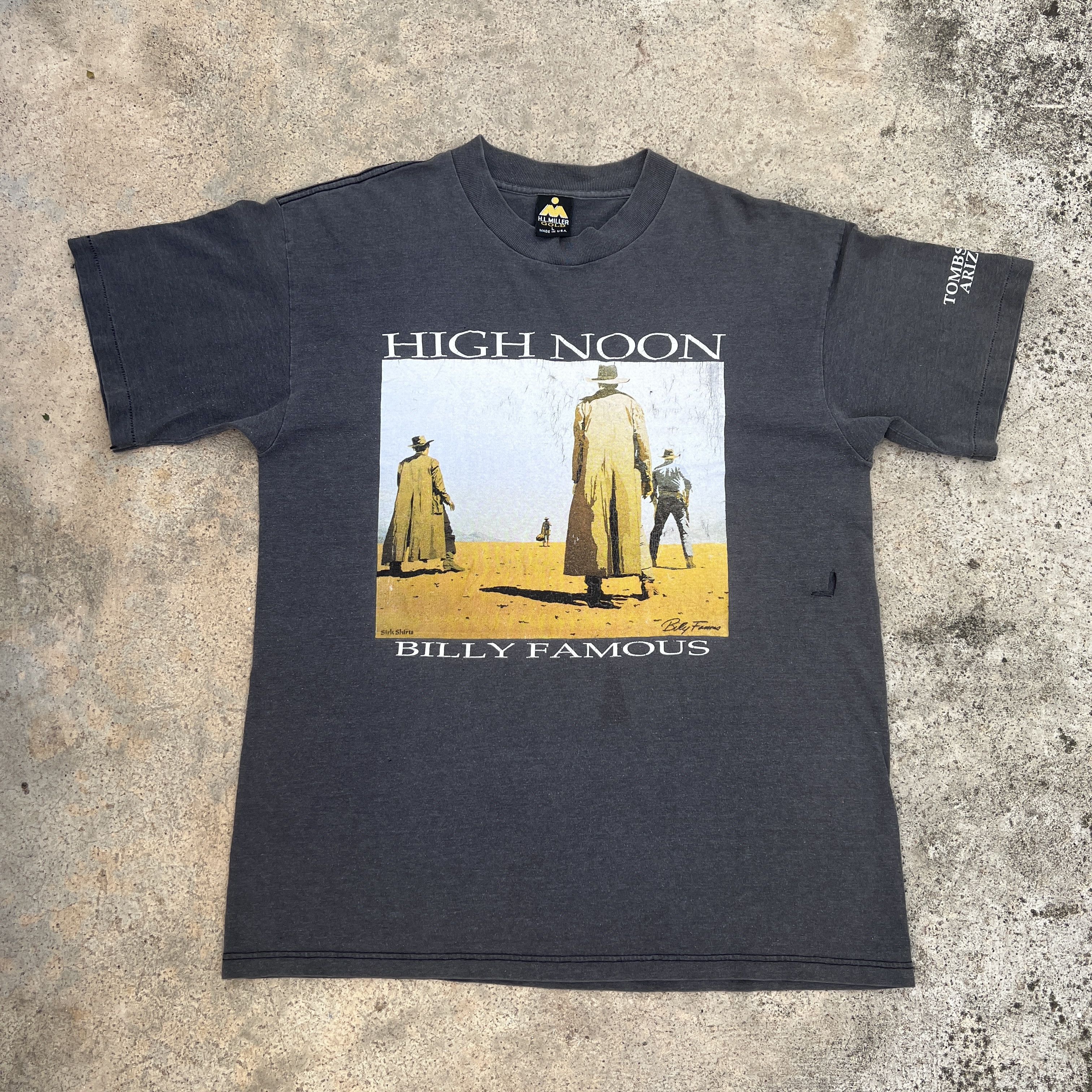 Vintage Vintage 90s High Noon Tombstone Cowboy Movie Promo Tee Faded Size US L / EU 52-54 / 3 - 2 Thumbnail