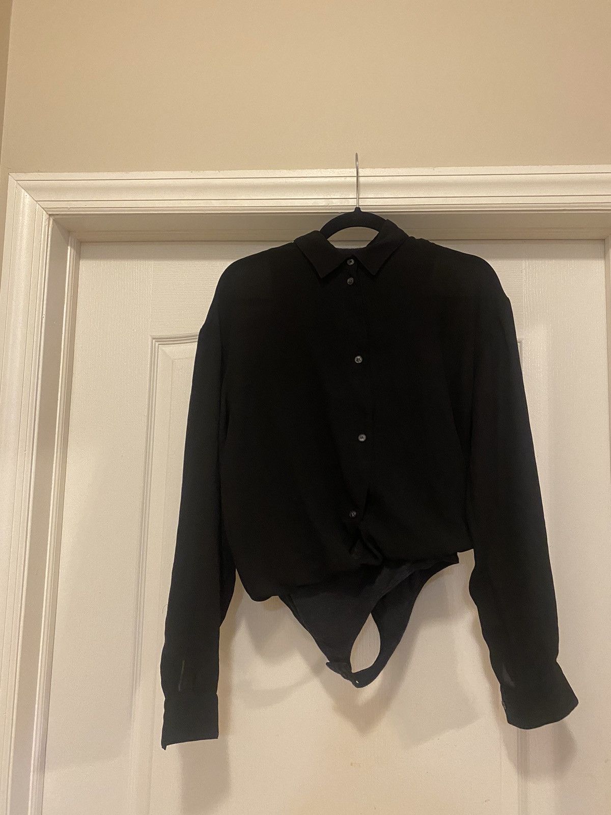 Maison Margiela 2011 Long Sleeve Button Up Bodysuit