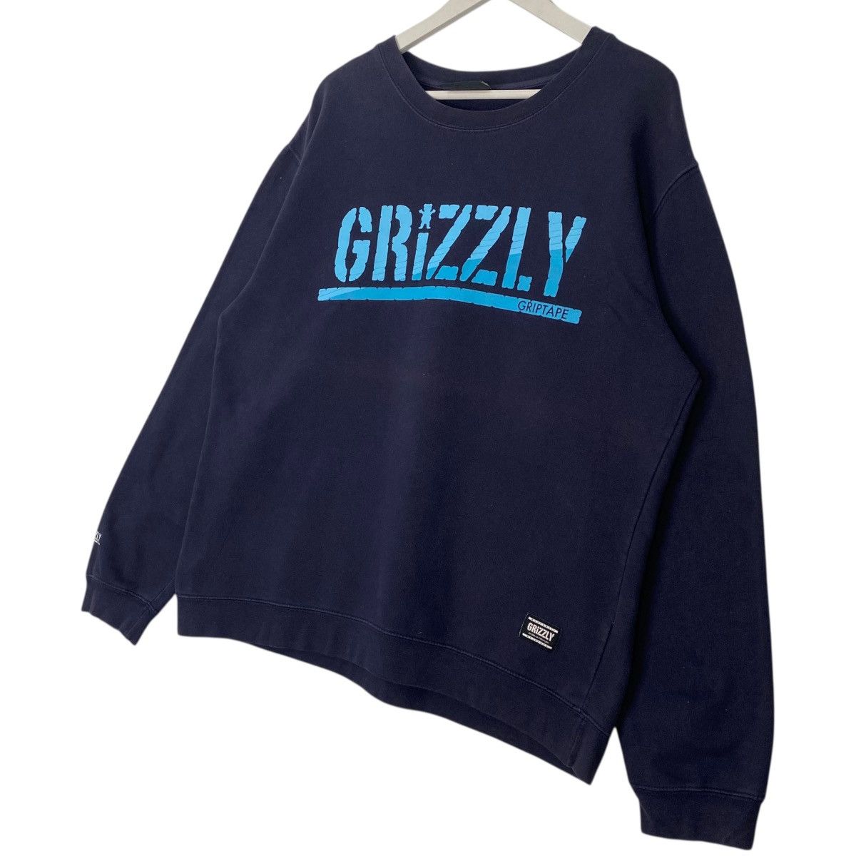 Vintage Vintage Authentic Grizzly Big Printed Crewneck NavyBlue Size US L / EU 52-54 / 3 - 2 Thumbnail