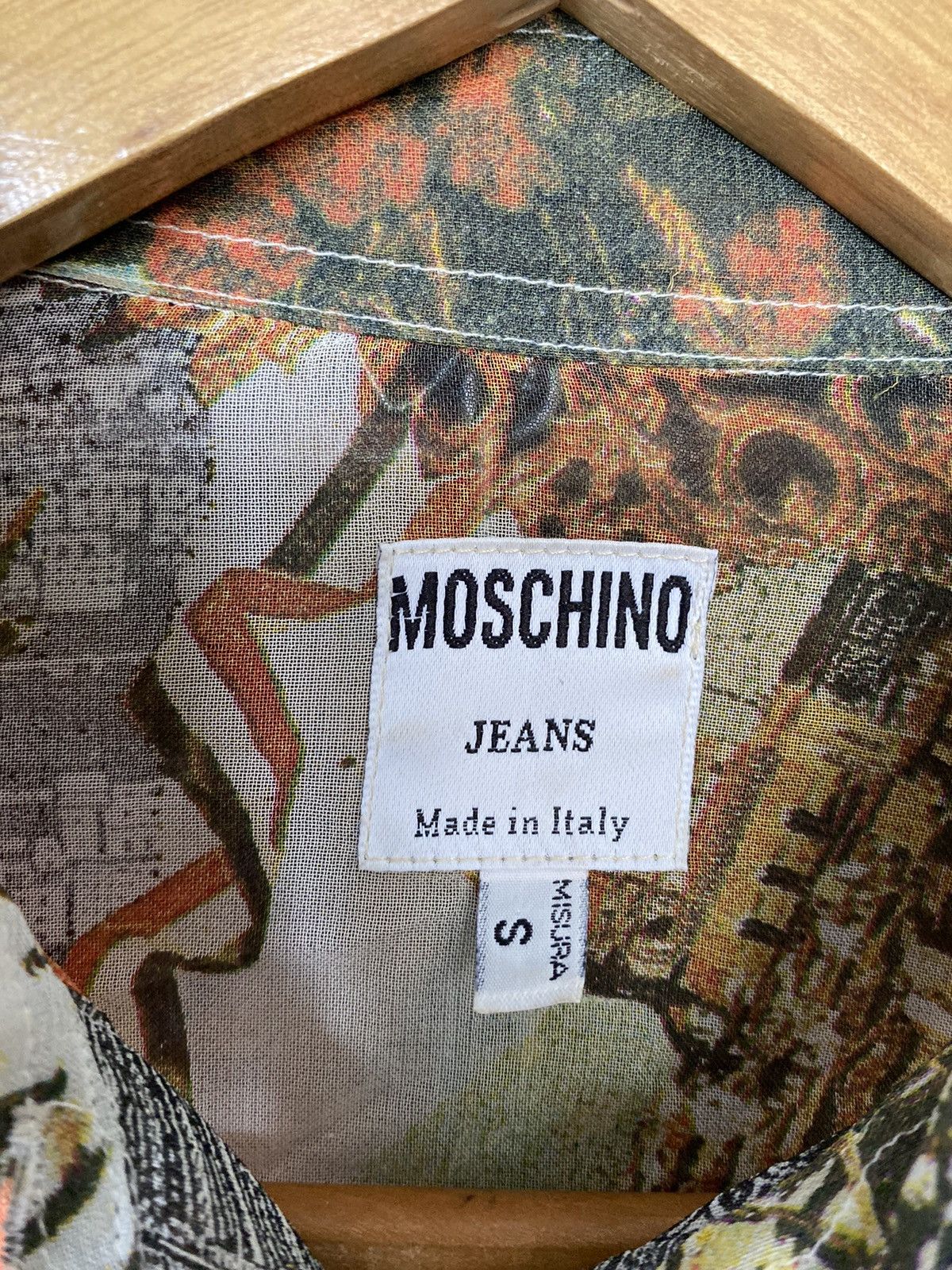 Moschino 1990s Iconic renaissance 100% rayon shirt Size M / US 6-8 / IT 42-44 - 20 Thumbnail