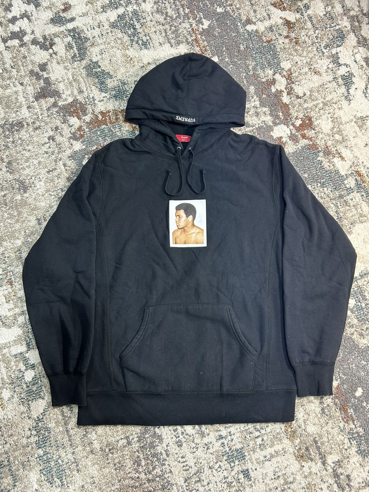 SS16 Supreme Ali X Warhol Hooded Sweatshirt Black