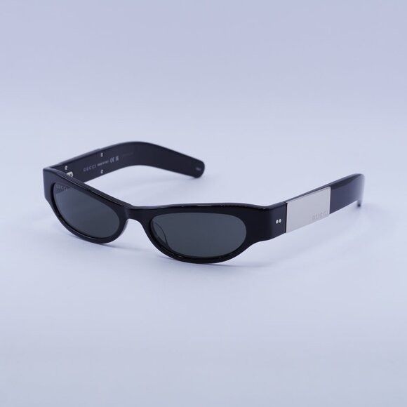 Gucci 🕶️ New Gucci GG1635S 003 Sunglasses - Shiny Black Frame Size ONE SIZE - 2 Thumbnail