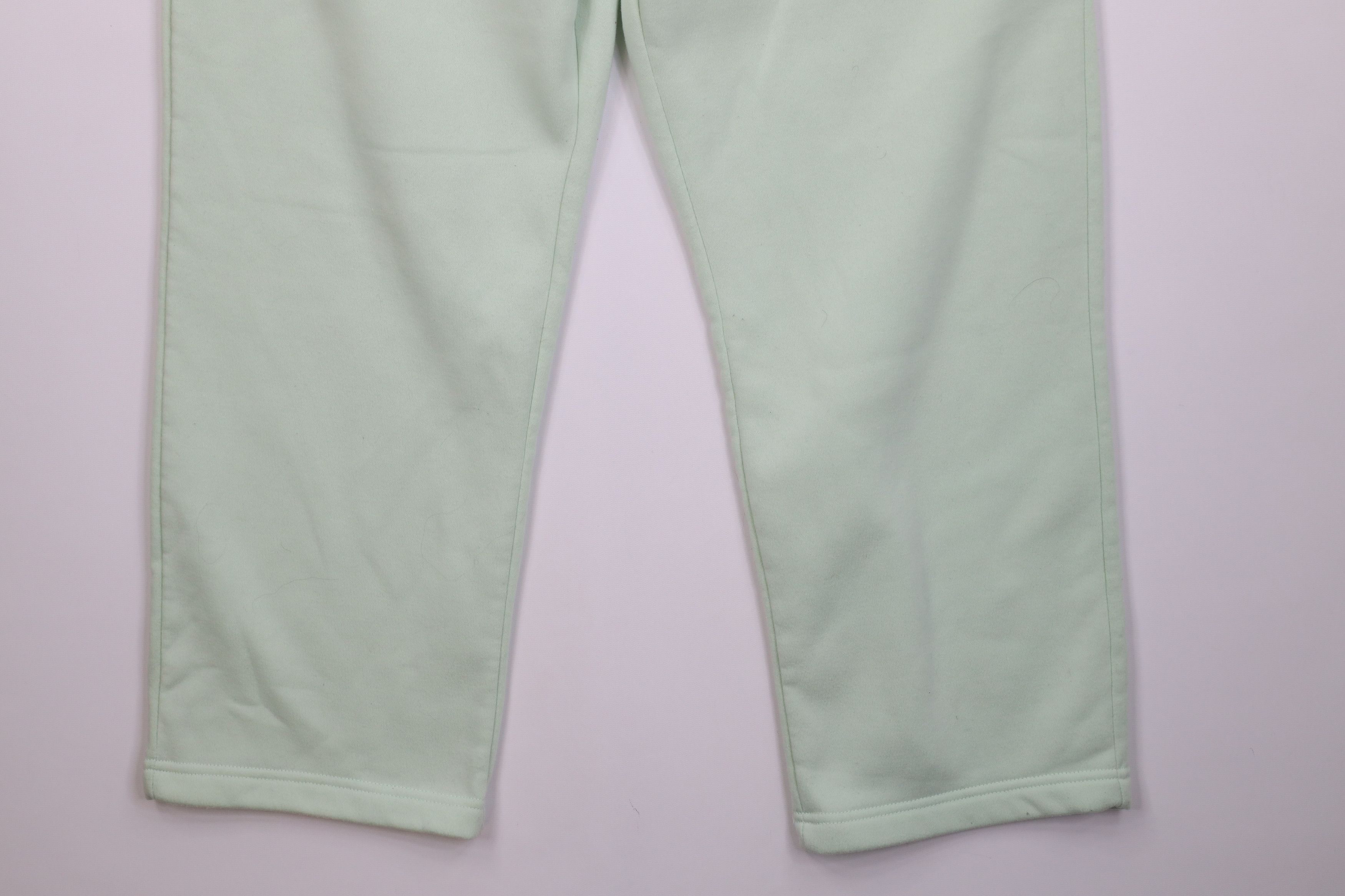 Vintage Vintage 90s Y2K Streetwear Wide Leg Sweatpants Light Green Size US 38 / EU 54 - 5 Thumbnail