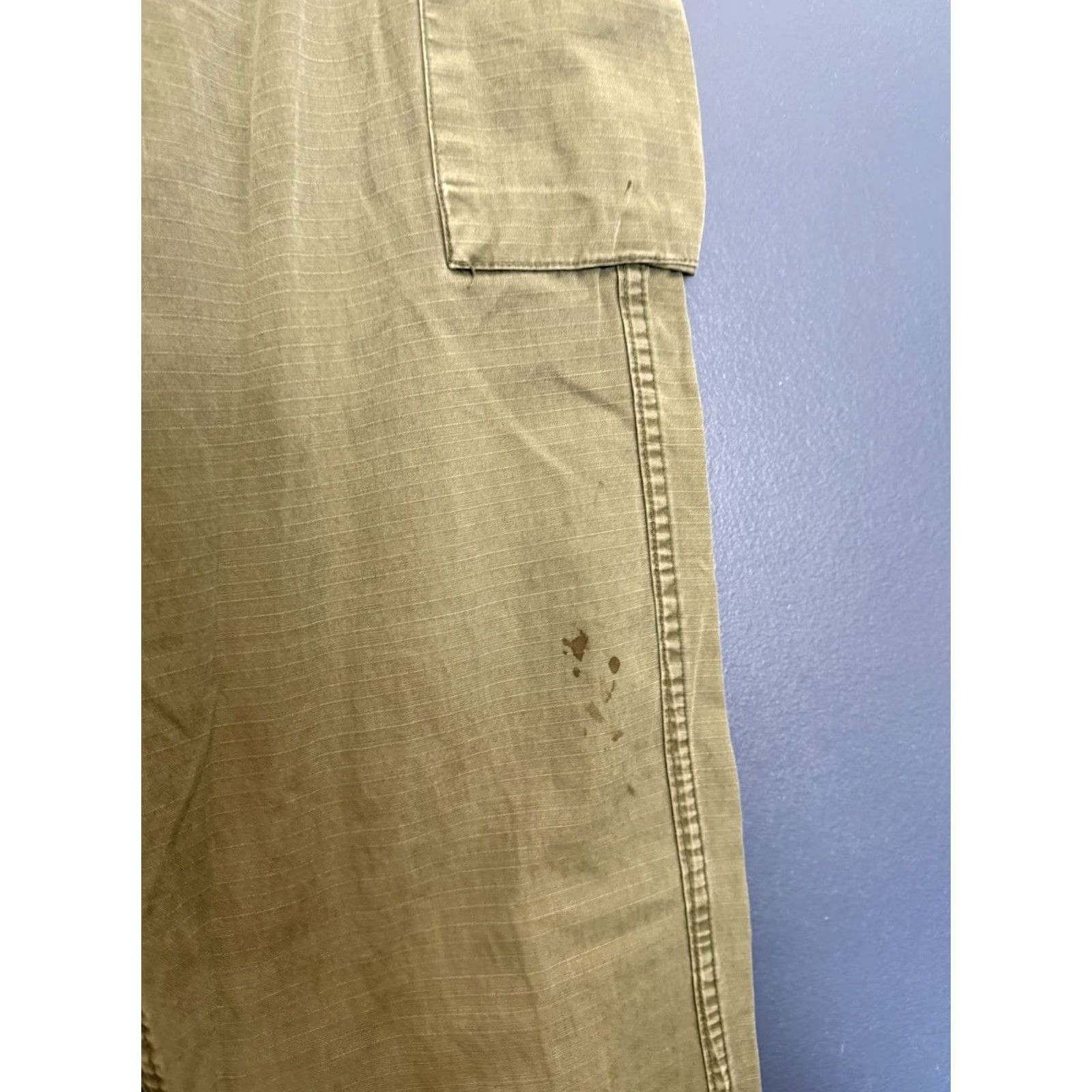 Olive VINTAGE US Army Cargo Pants Women Olive Green Size 12 OG-107 60’s Size 34" / US 12 / IT 48 - 4 Thumbnail