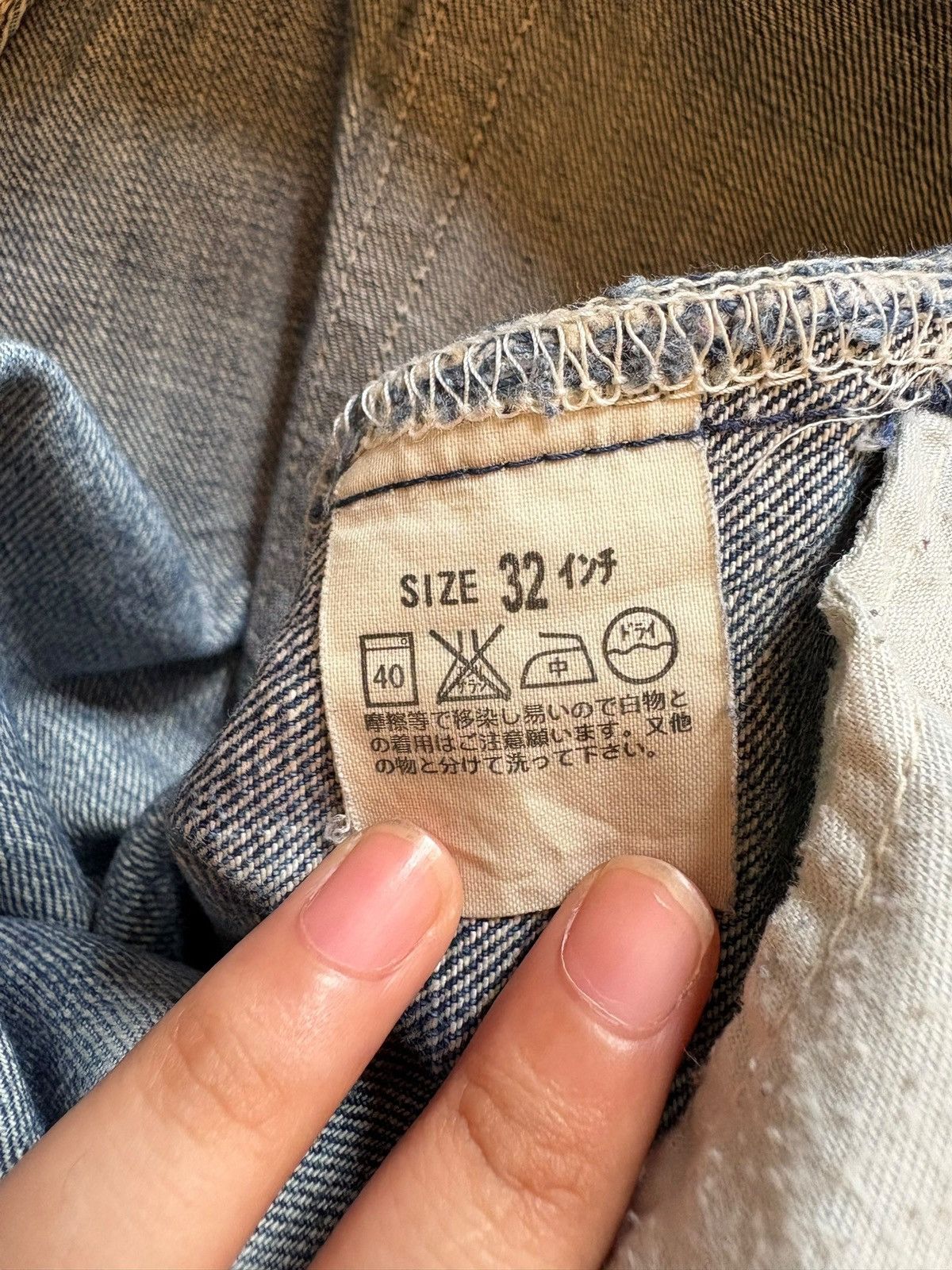 Levi's × Levi's Vintage Clothing Vintage 90s Levis 577 Faded Blue Wash Distress Bootcut Jeans Size 32" / US 10 / IT 46 - 10 Thumbnail