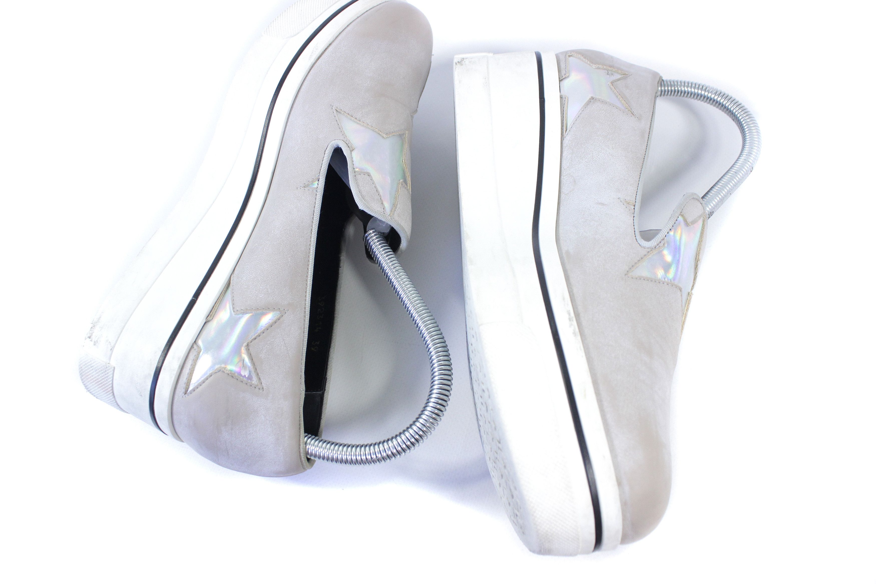 Stella McCartney Binx Stars Leather Slip Ons Size US 9 / IT 39 - 6 Thumbnail