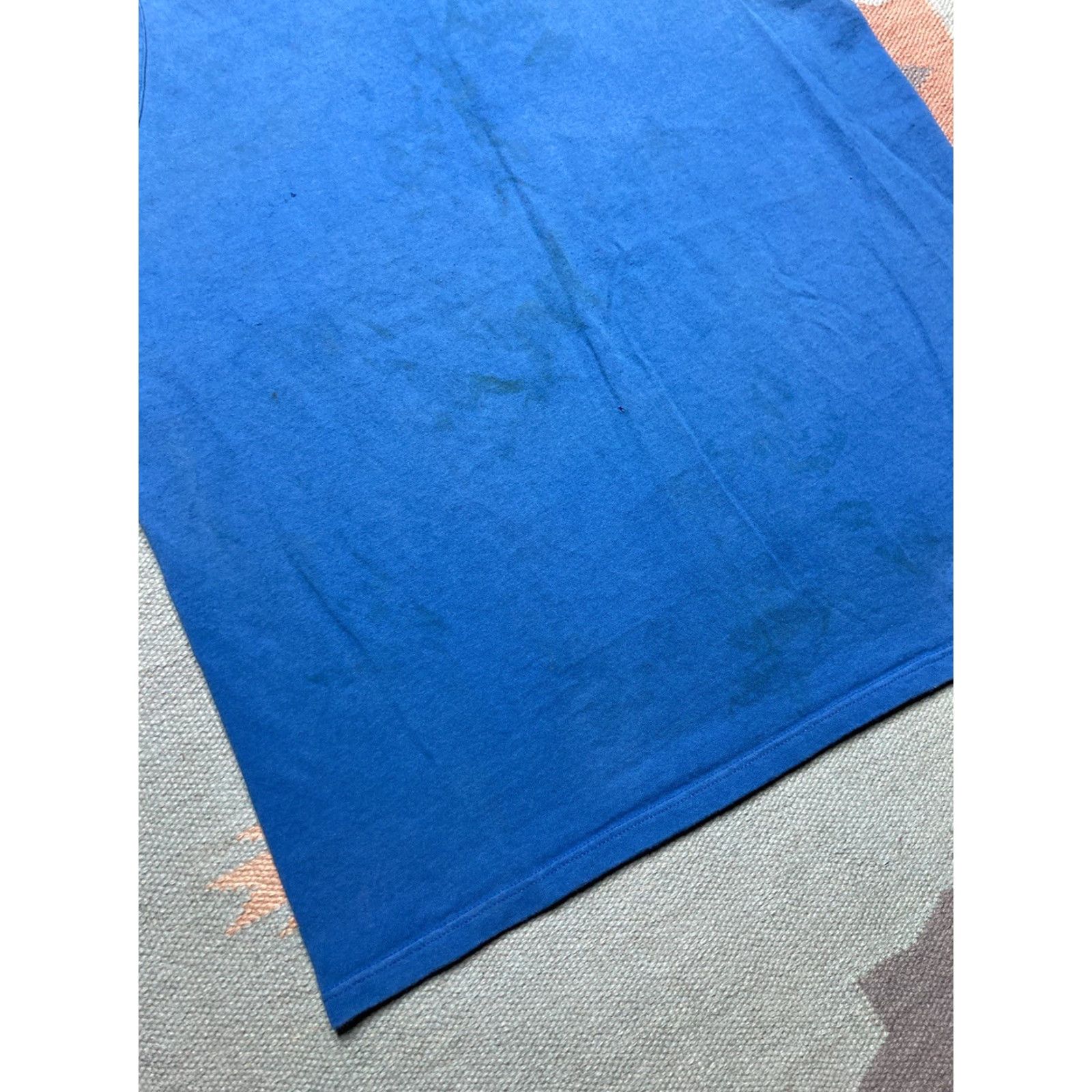 Vintage VINTAGE 90s Tank Top Sleeveless T Shirt Blue Distressed Cotton XXL Men T-Shirt Size US XXL / EU 58 / 5 - 2 Thumbnail
