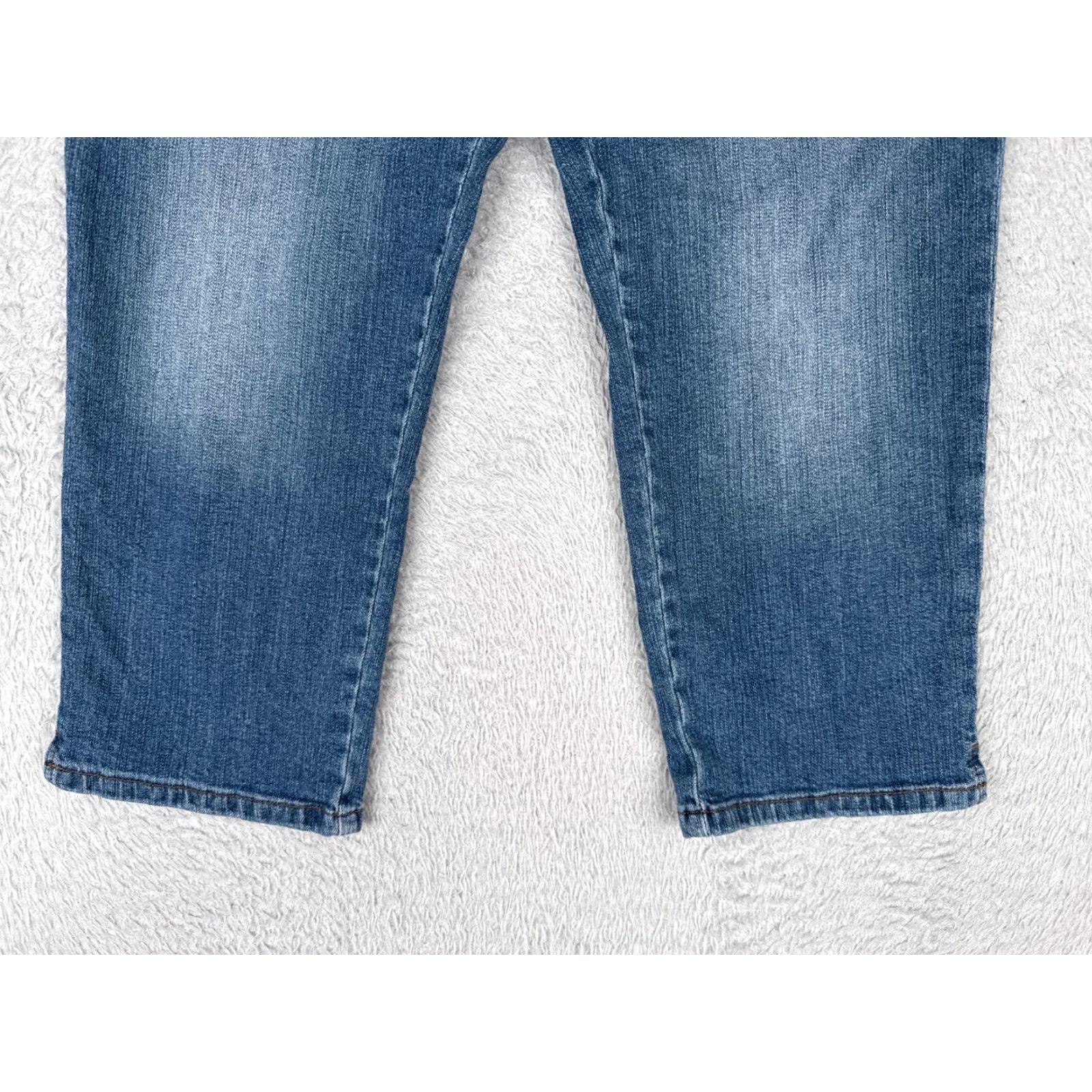Chaps Chaps Jeans Women 10P Petite 29x20 Blue Denim Capri Crop Mid Rise Cotton Blend Size 32" / US 10 / IT 46 - 2 Thumbnail