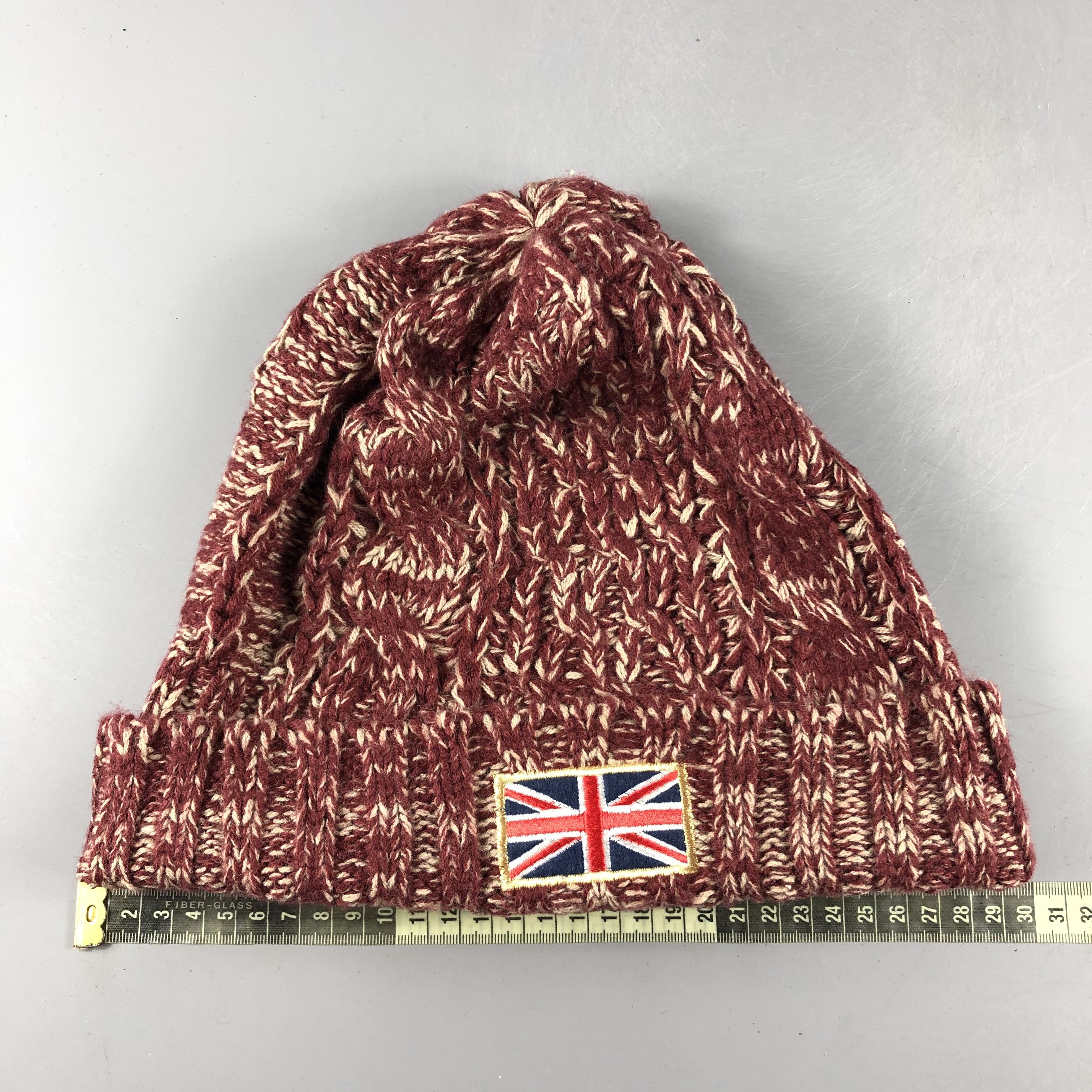Other × Vintage British Flag Beanie Snow Hat Snow Cap -D593 Size ONE SIZE - 4 Thumbnail