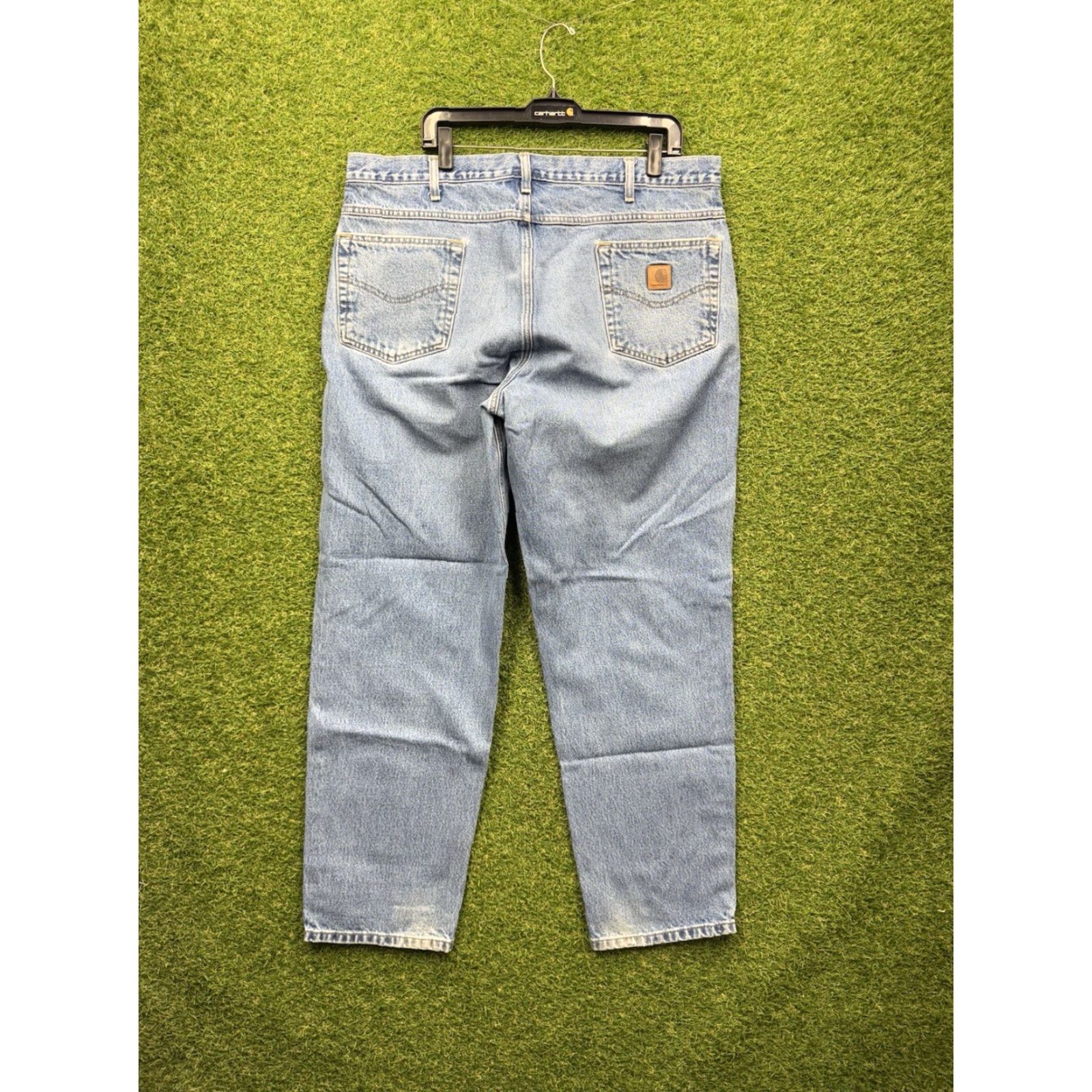 Carhartt VINTAGE Carhartt Jeans Mens 40x32 Relaxed Blue Denim B17 DST Workwear Casual Carhartt B17 Logo 5-Pocket Mens Size US 40 / EU 56 - 2 Thumbnail