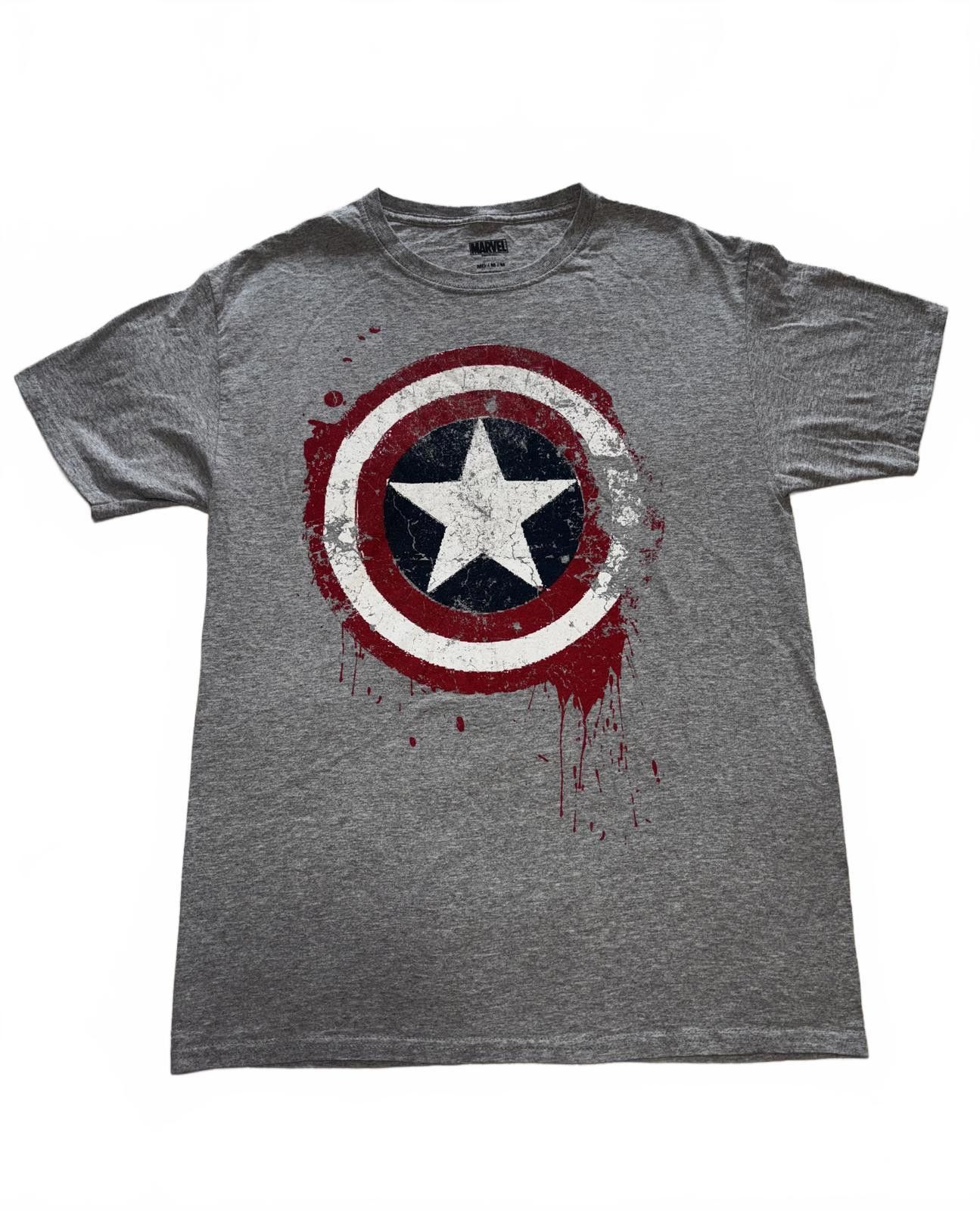 Marvel Comics Vintage Marvel Captain America Graphic medium T-Shirt - Gray Size US M / EU 48-50 / 2 - 1 Thumbnail