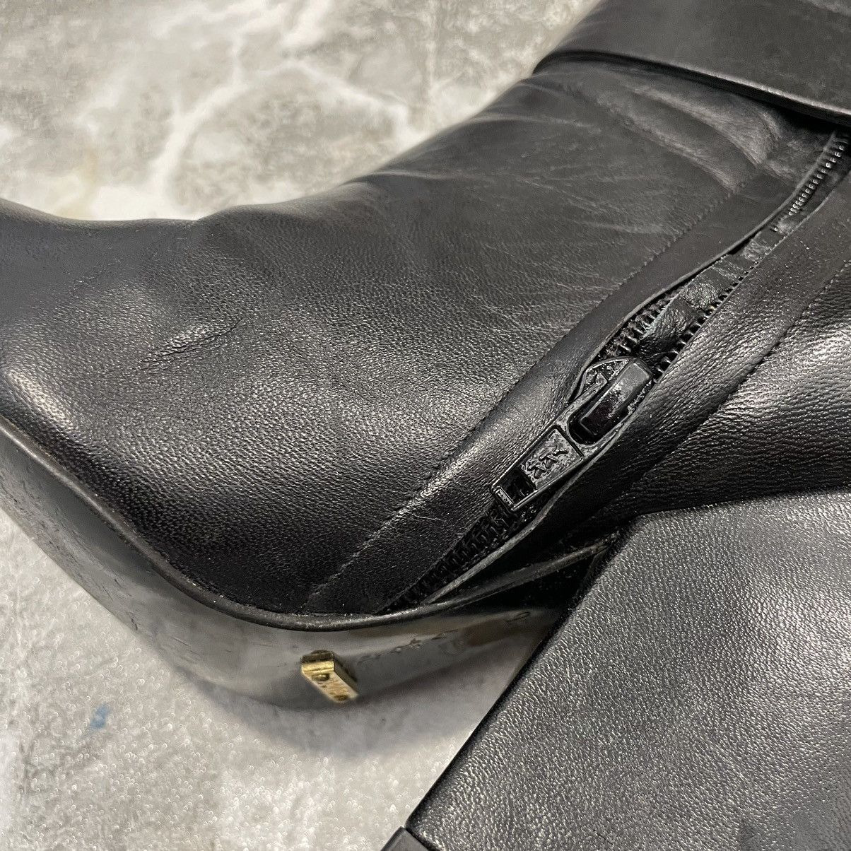 Designer × Vintage 36 GUCCI HA 4426 Runway Platform Stretch Leather Boots shoes Size US 6 / IT 36 - 6 Thumbnail