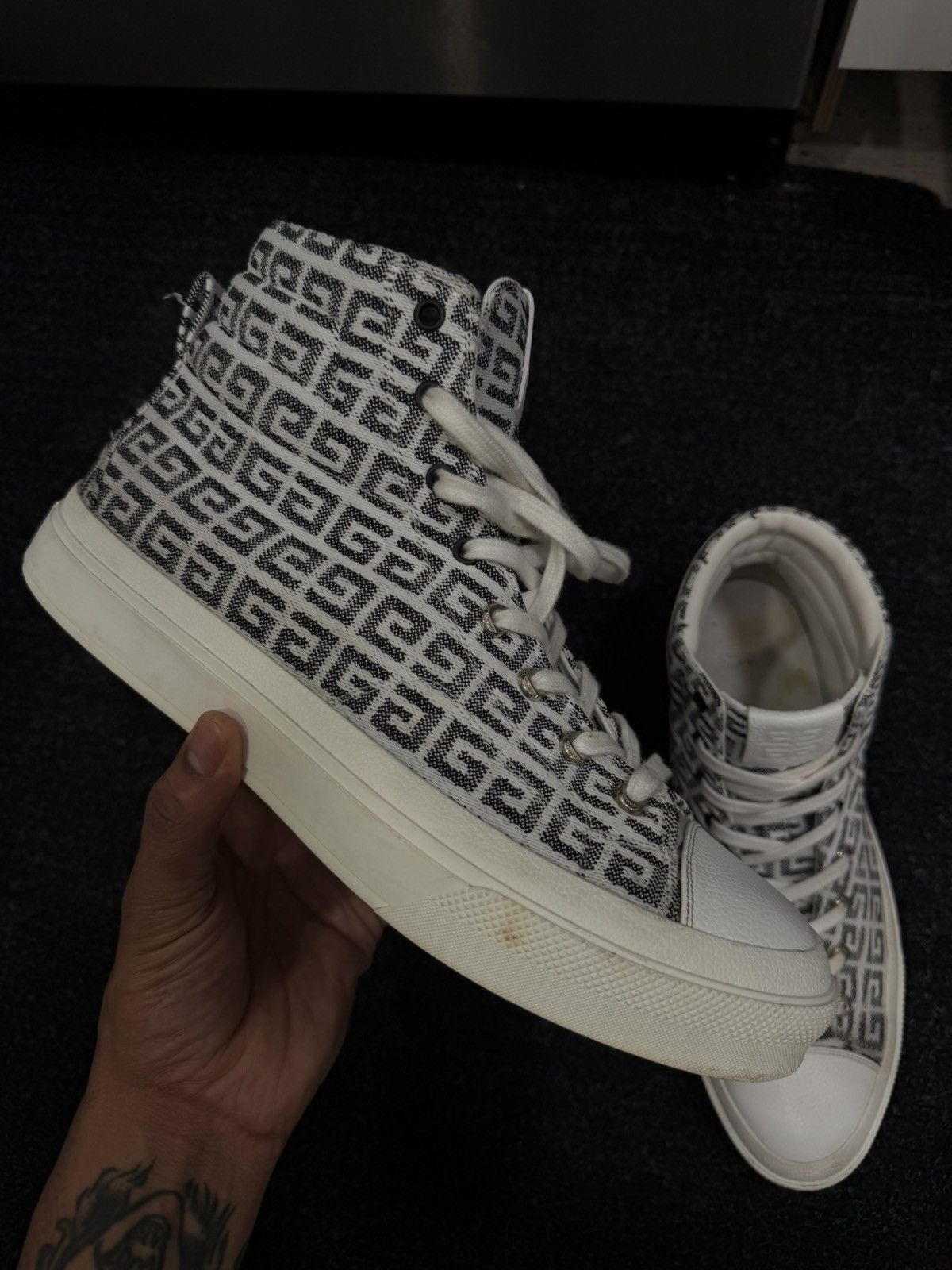 Givenchy Givenchy High-top City Sneakers Jacquard Size US 12 / EU 45 - 4 Thumbnail