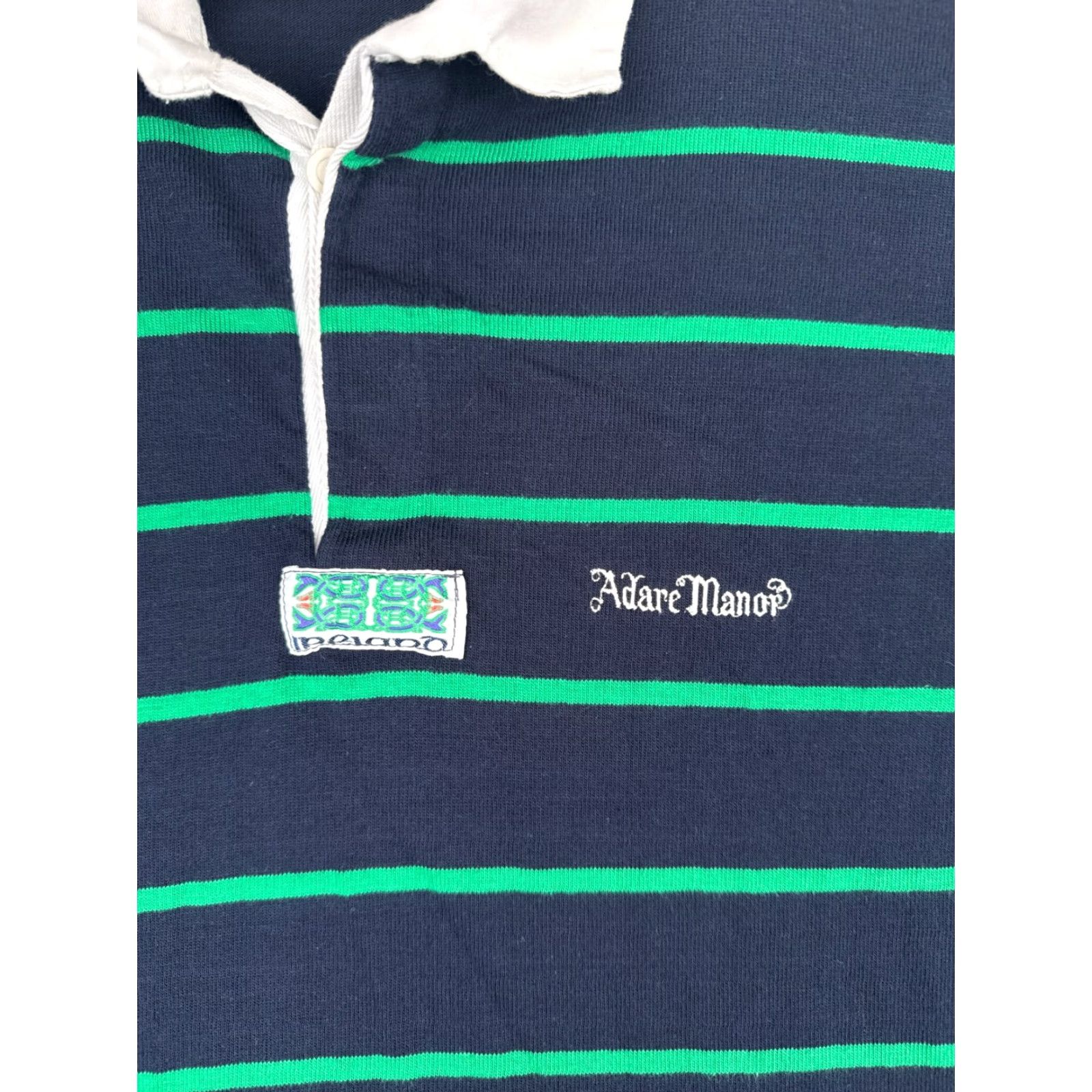 Vintage VINTAGE Connolly Polo Shirt Men 2XL Blue White Striped Cotton Ireland Adare Polo Shirt Mens 2XL Classic Golf 90s Size US XXL / EU 58 / 5 - 6 Thumbnail