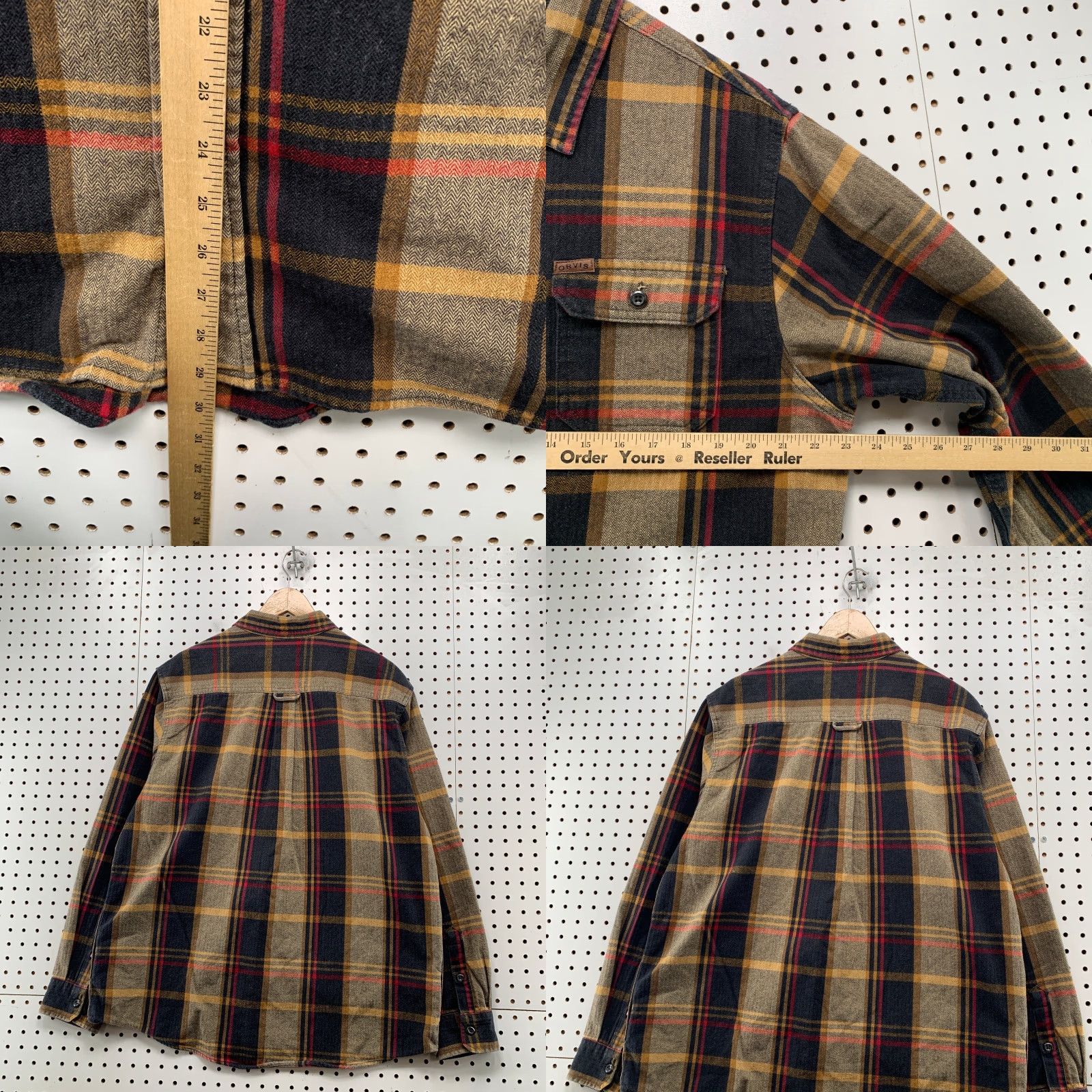 Orvis Orvis Button-Down Shirt Mens XL Brown Plaid Big Bear Heavyweight Long Sleeve Casual Size US XL / EU 56 / 4 - 8 Thumbnail