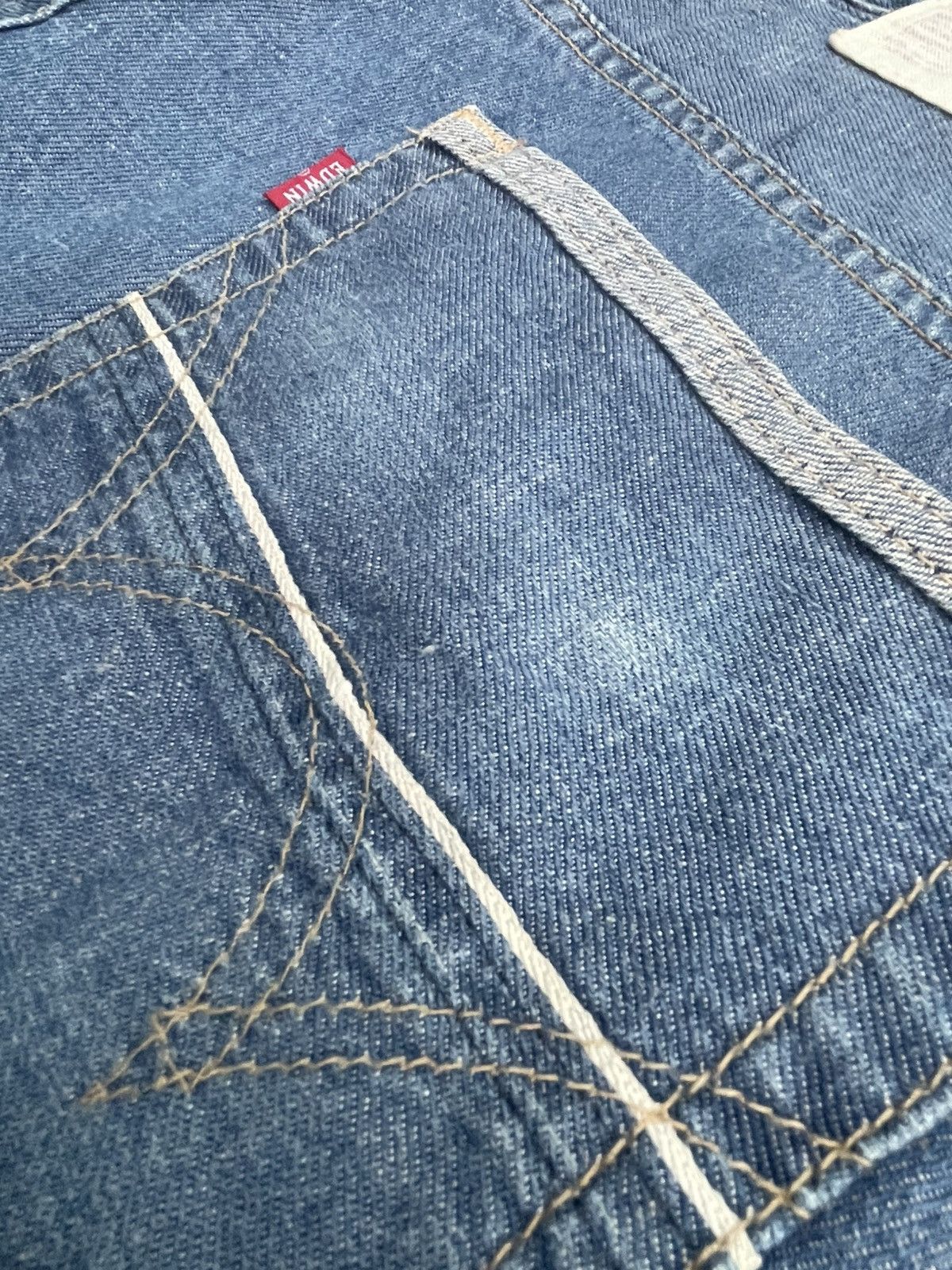 Edwin Vintage 90’s Edwin 505SS9 Grand Blue Selvedge Jeans Size US 33 - 15 Thumbnail