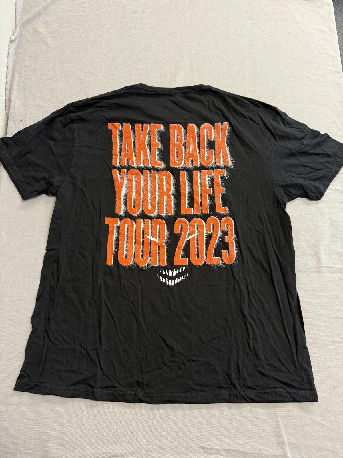 Designer Disturbed Band T-shirt Tour Take Back Your Life 2023 XL Size US XL / EU 56 / 4 - 1 Thumbnail
