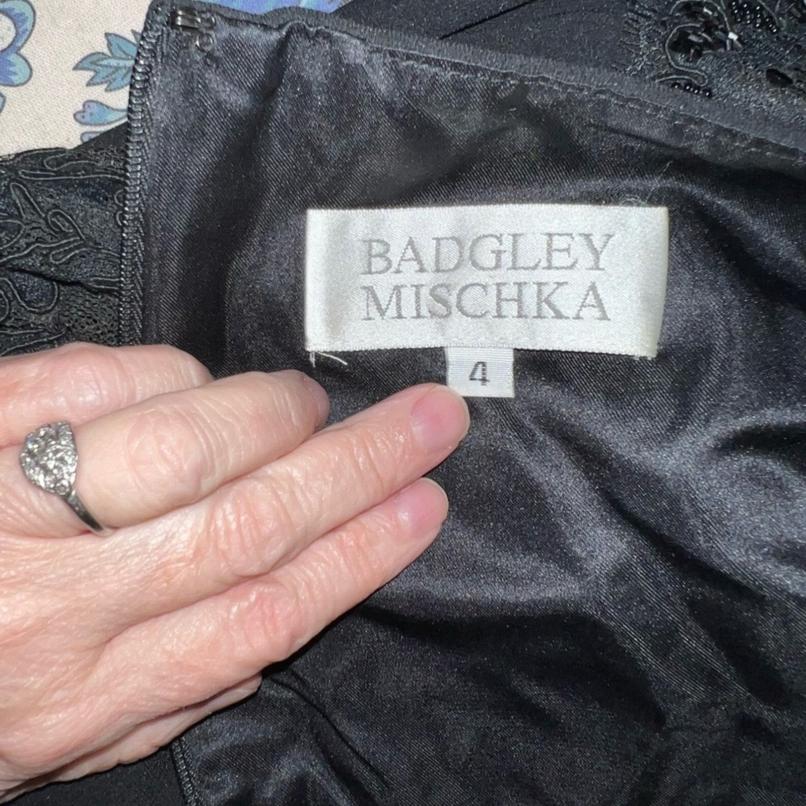 Badgley Mischka Elegant Badgley Mischka Little Black Dress! Size S / US 4 / IT 40 - 7 Thumbnail
