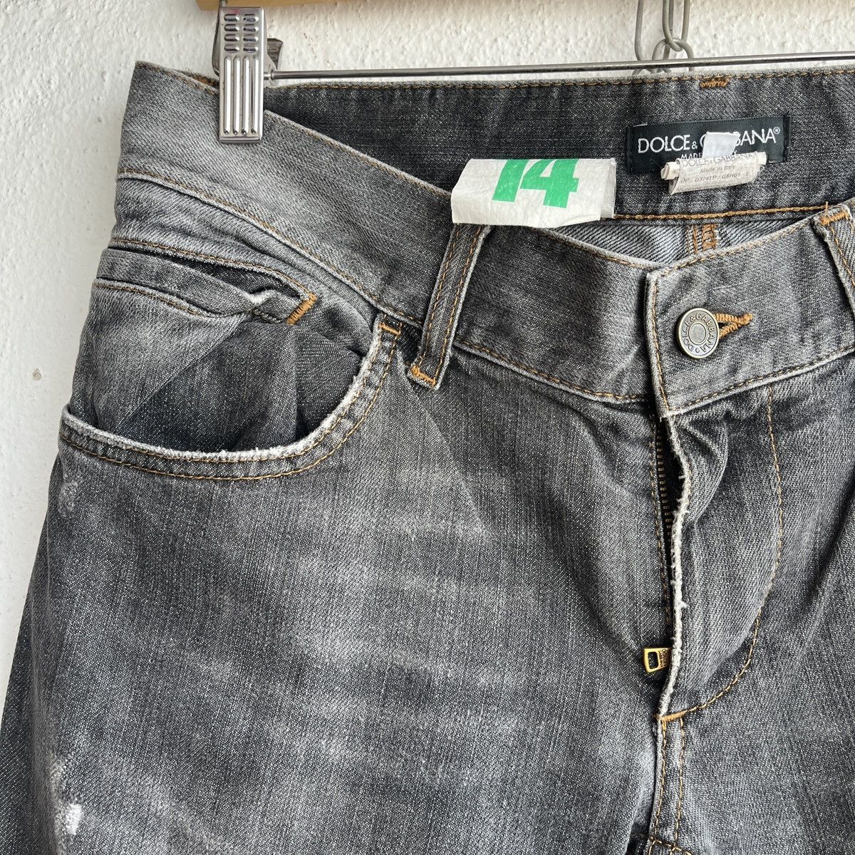 Dolce & Gabbana Vintage 1980s Distressed DOLCE & GABBANA Denim Jeans Size US 33 - 7 Thumbnail