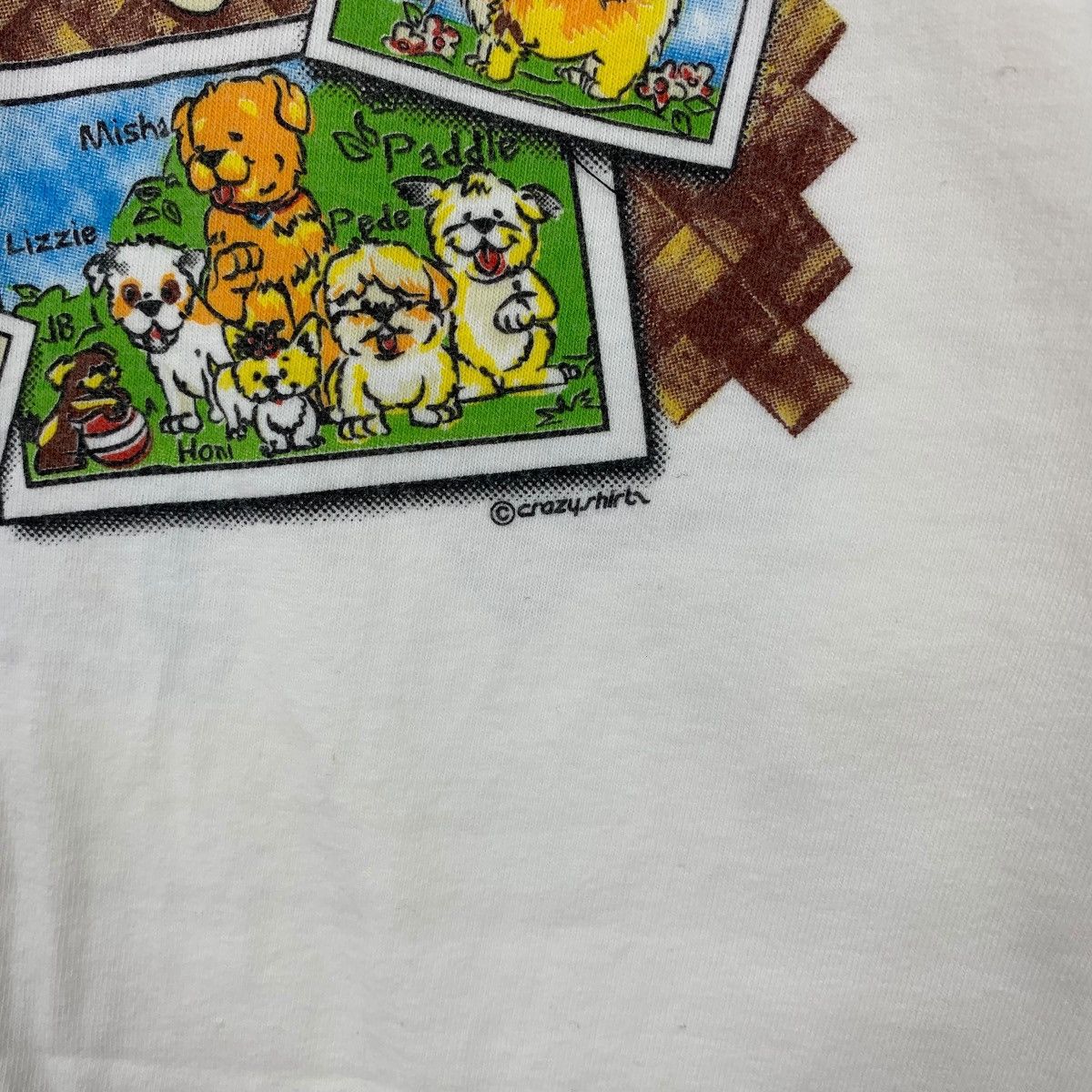 Vintage Vintage 90’ CRAZY SHIRTS HAWAII Adopt A Dog Tee Shirt Top Size M / US 6-8 / IT 42-44 - 7 Thumbnail