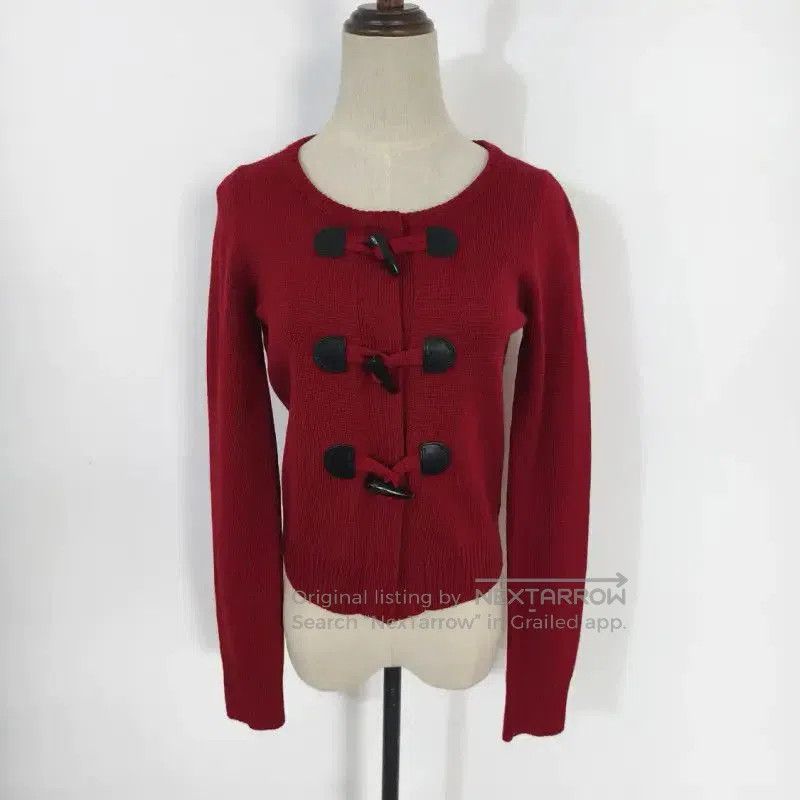 Burberry Burberry Red Wool Long Sleeve Cardigan. Size M / US 6-8 / IT 42-44 - 1 Thumbnail