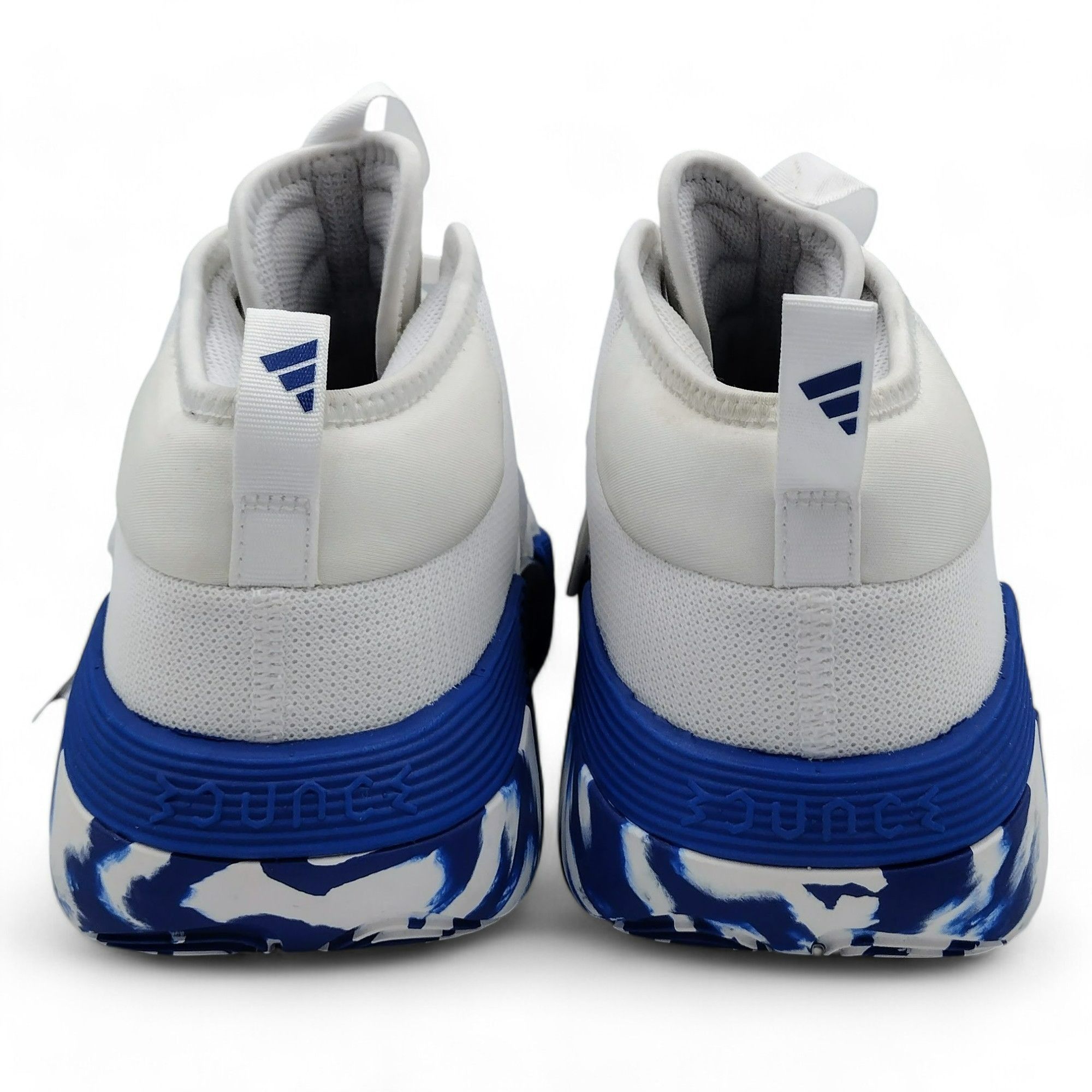 Adidas Adidas Exhibit Select Basketball Shoes White/Blue Marble NEW Size US 11 / EU 44 - 4 Thumbnail