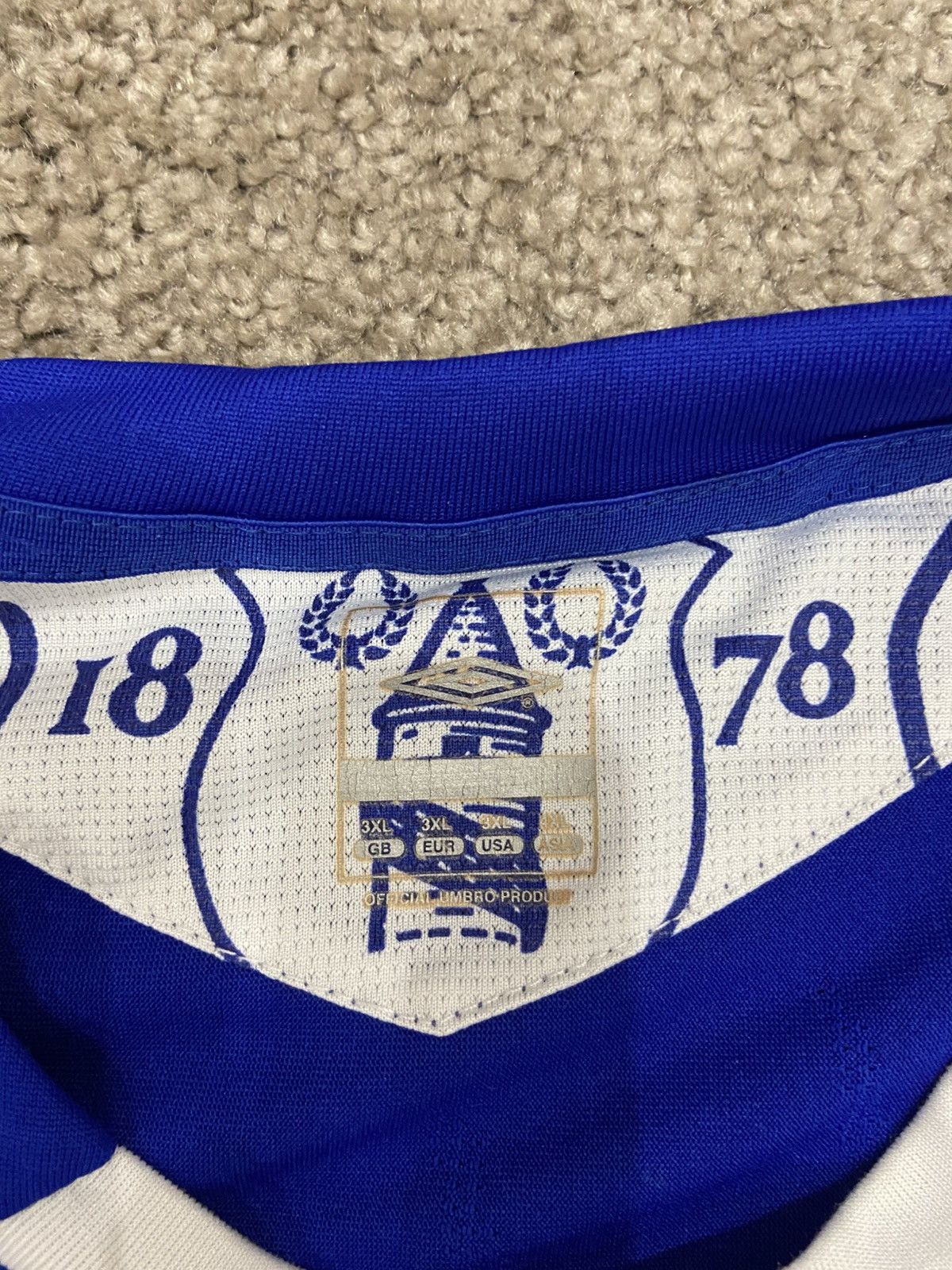 Umbro Vintage Umbro 2006 Everton FC Home Football Shirt jersey Size US XXL / EU 58 / 5 - 3 Thumbnail